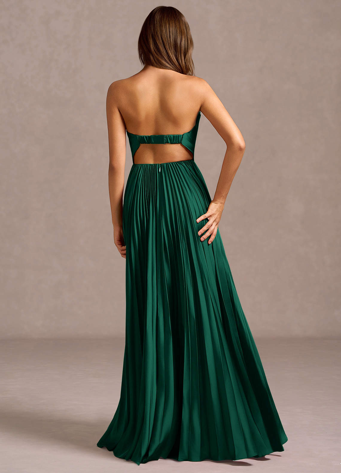 Yaretzi Hunter Green Maxi Dress Ready to Ship | Azazie