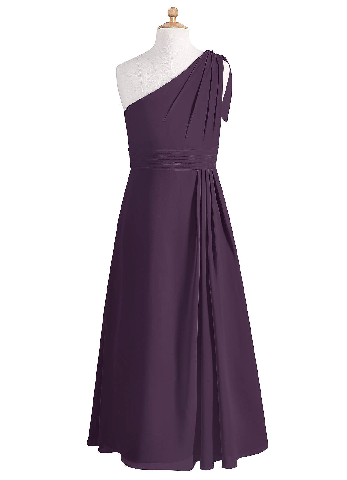 Plum One Shoulder Dress