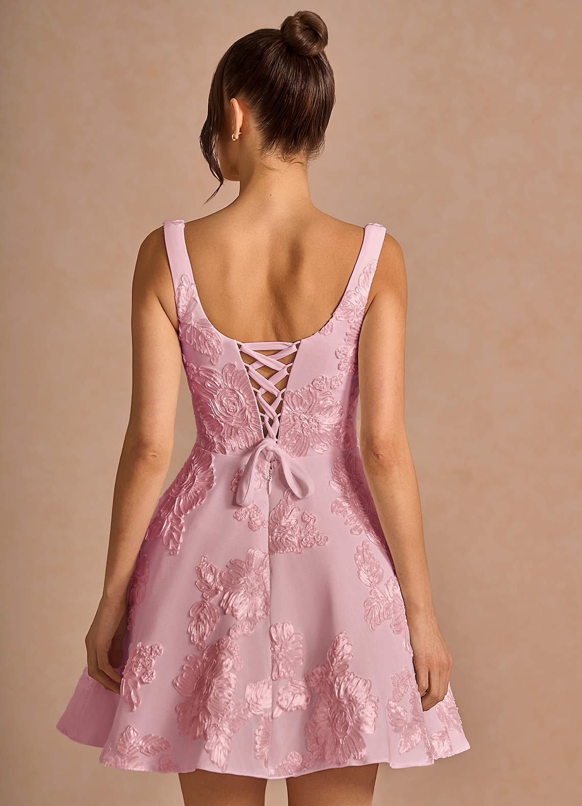 knee length dresses for ladies Inina Embellished Mid-Rise Micro Mini Skirt in Peony Pink main image 0