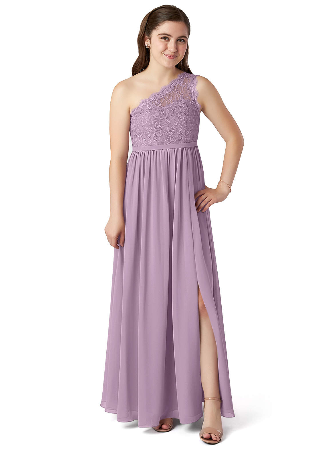 One Shoulder Bridesmaid Dresses David s Bridal Wisteria