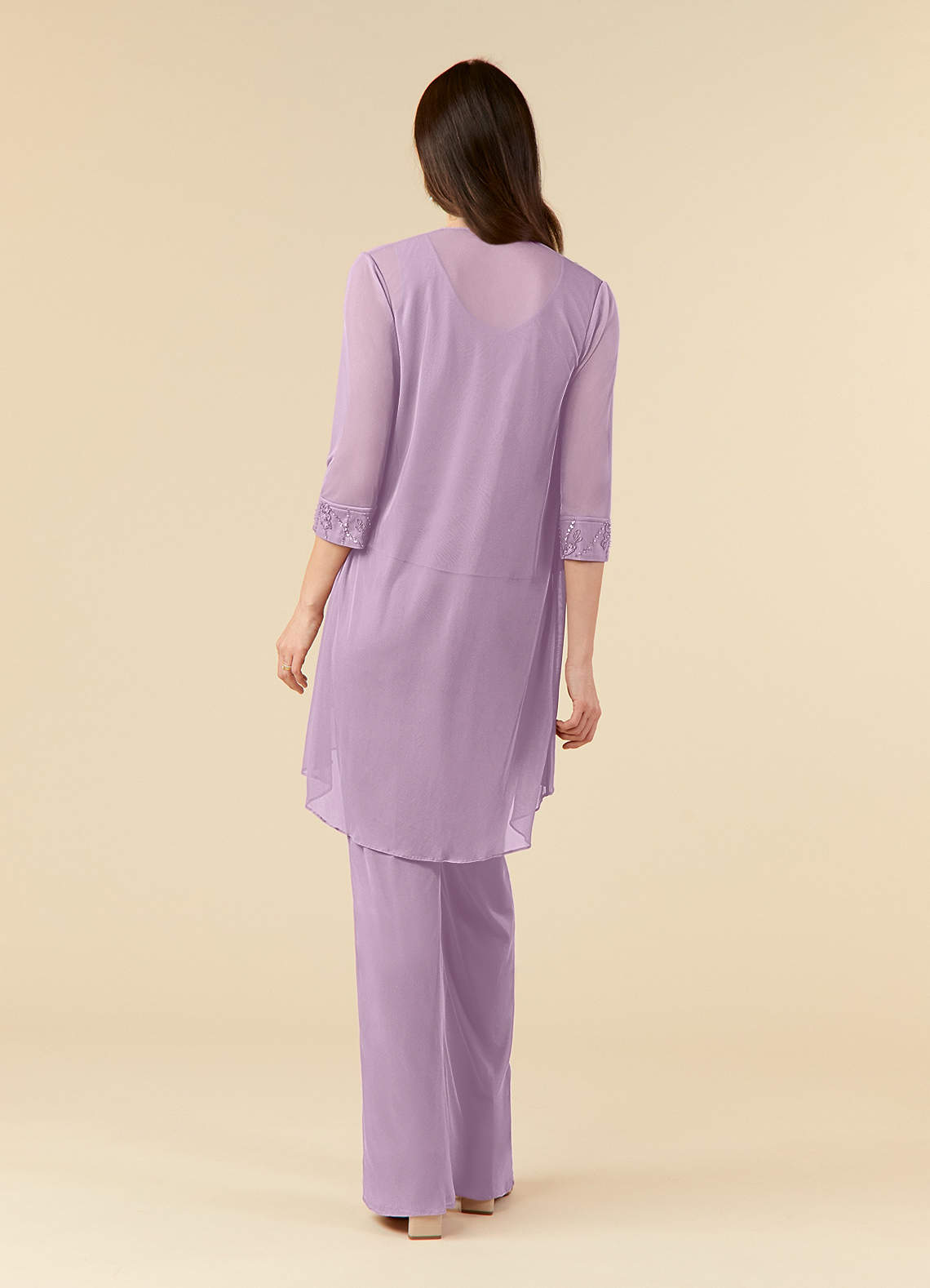 Azazie Frances Wisteria Jumpsuit/Pantsuit Scoop Mesh Dress Azazie