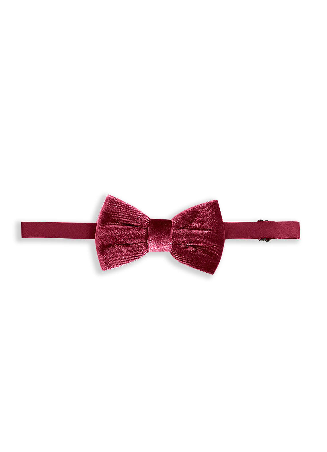 front Boy's Adjustable Velvet Pre-Tied Bow Tie