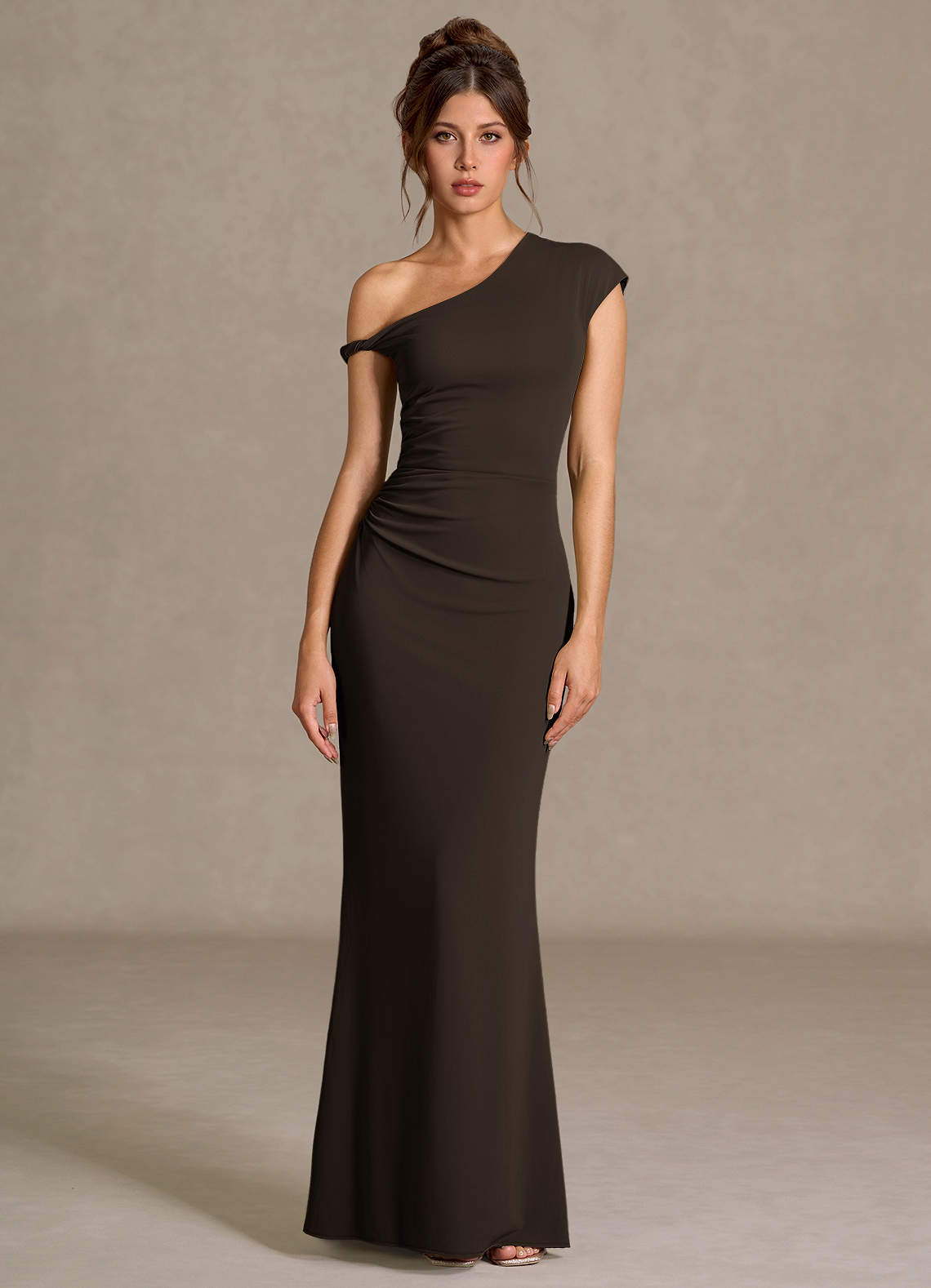 Heliora Chocolate Maxi Dress Ready to Ship | Azazie