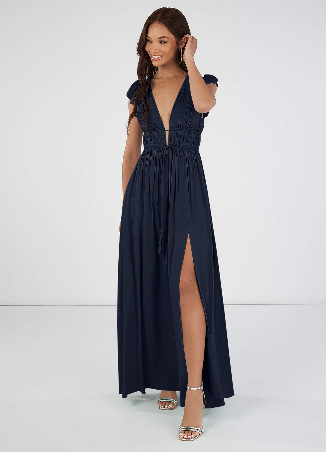 Azazie Santorini Ready to Ship Dark Navy Bridesmaid Dresses | Azazie