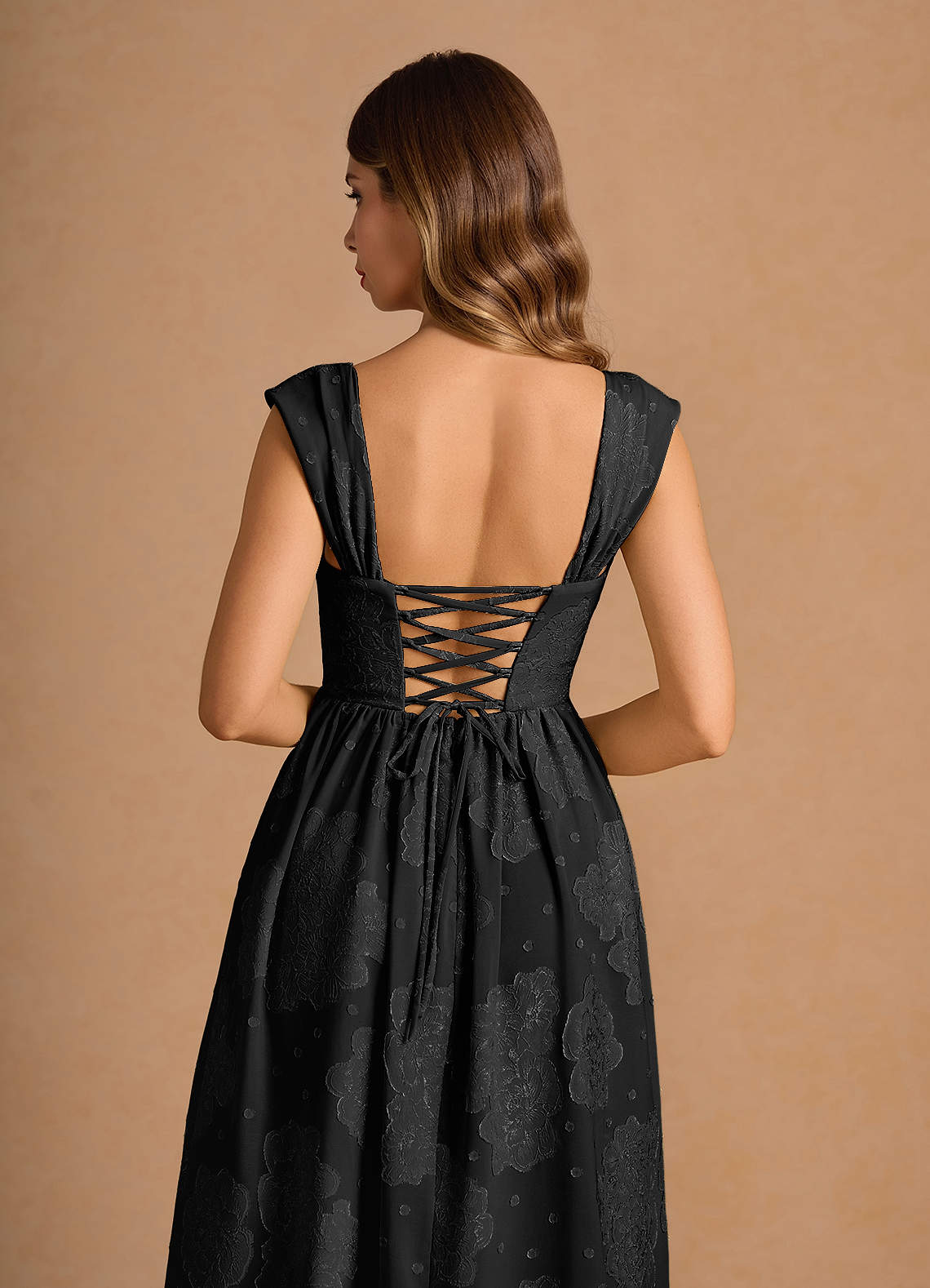 Mabel Black Midi Dress Ready to Ship | Azazie