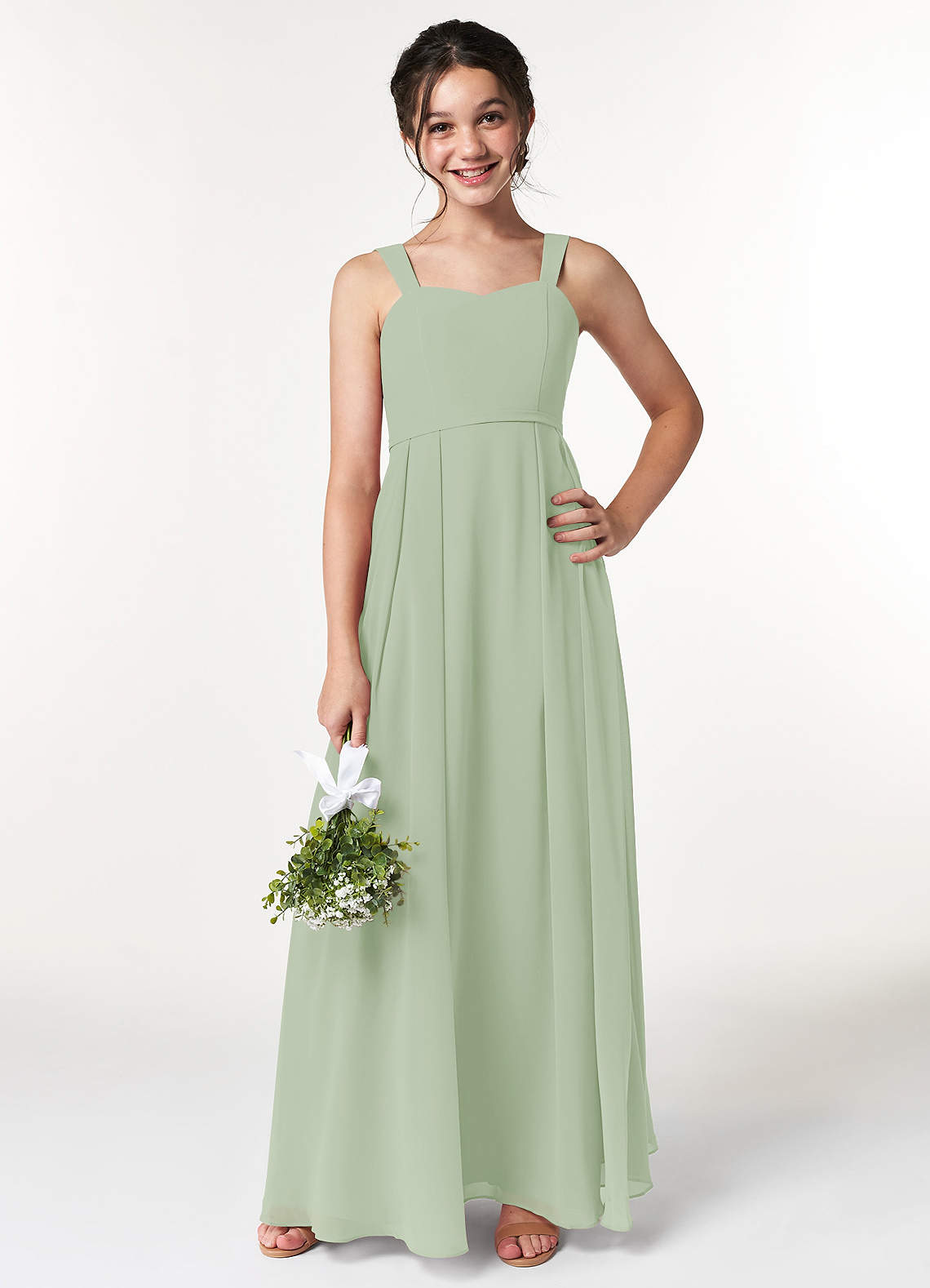 Junior Simple Sweetheart Chiffon Coral Lace Up Back Long Cheap Bridesmaid Dresses