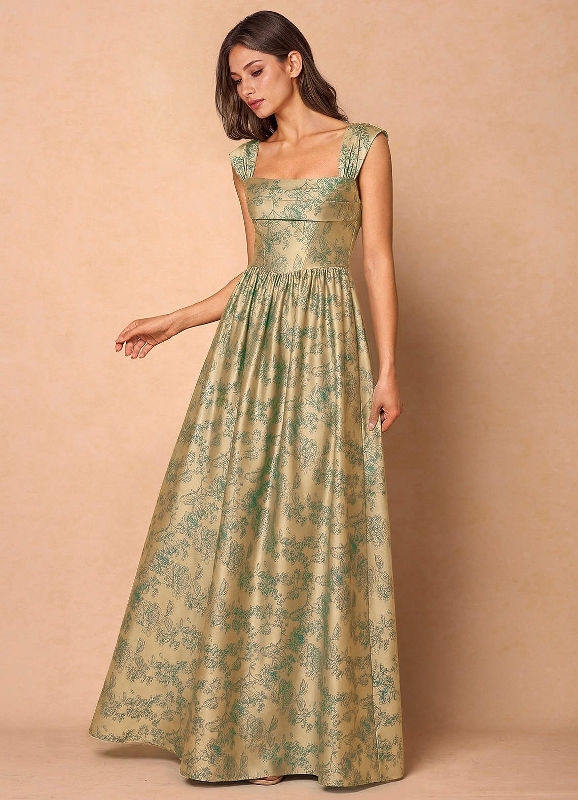 green bridesmaid dresses midi Olive ensuring a stylish and main image 0