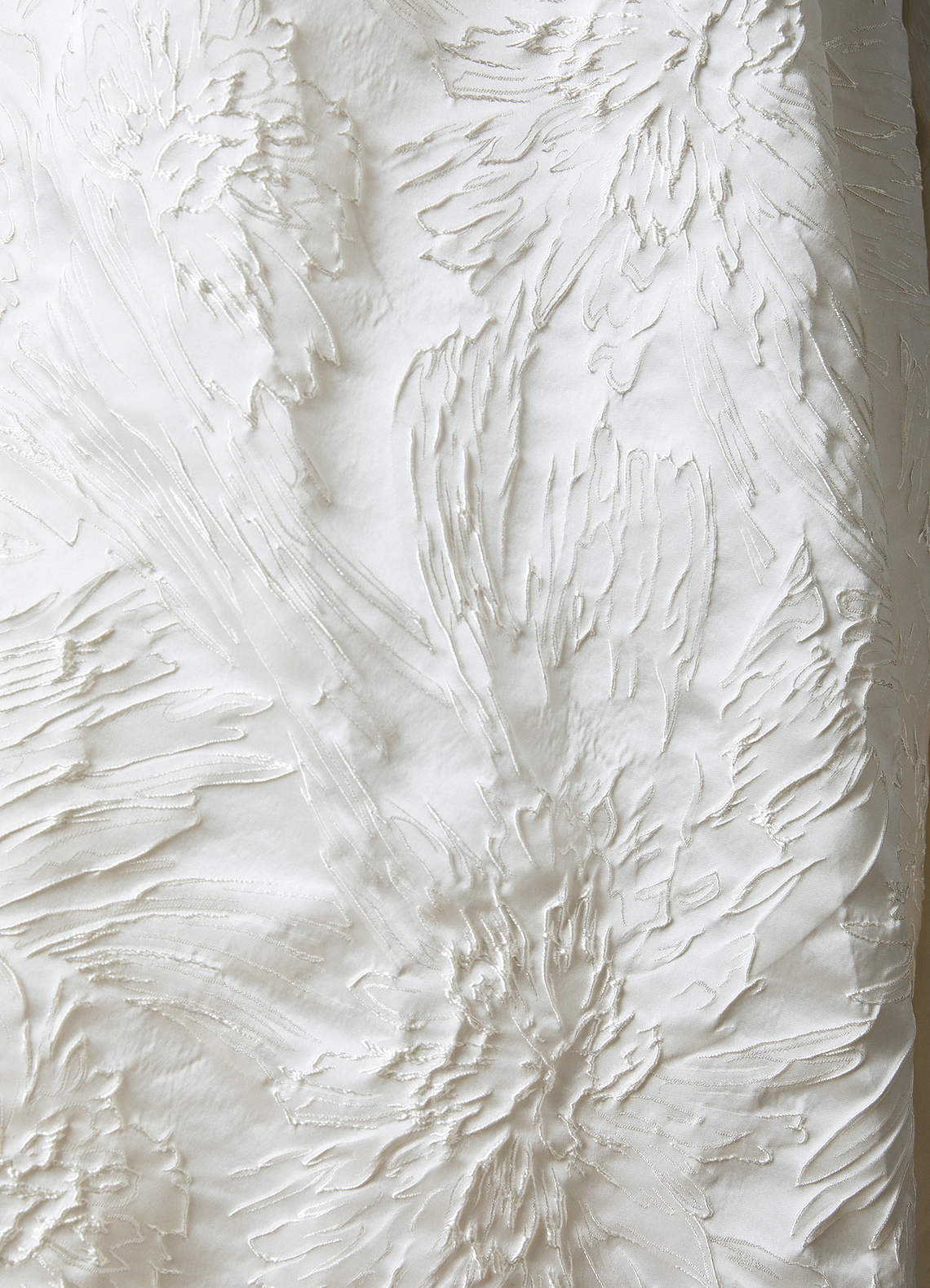 Azazie Skylin Wedding Dresses Diamond White Ball-Gown with Pockets Floral Jacquard Dress image12