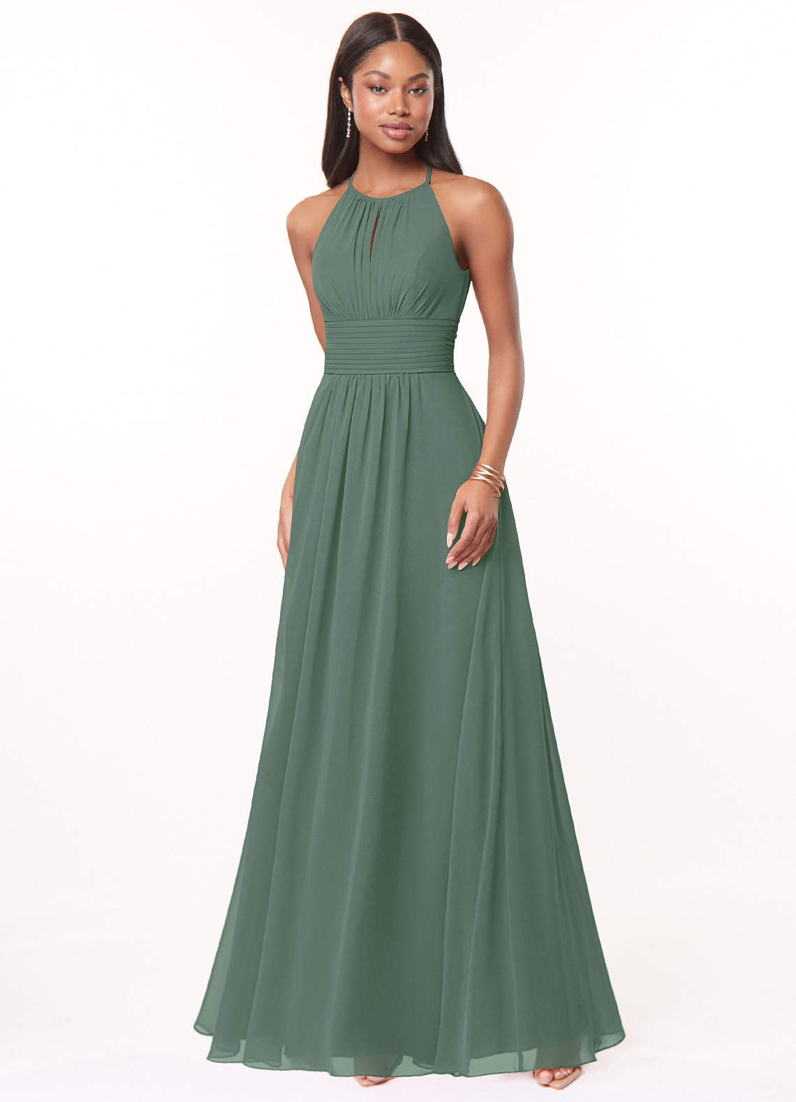Azazie Bonnie Eucalyptus Bridesmaid Dresses | Azazie
