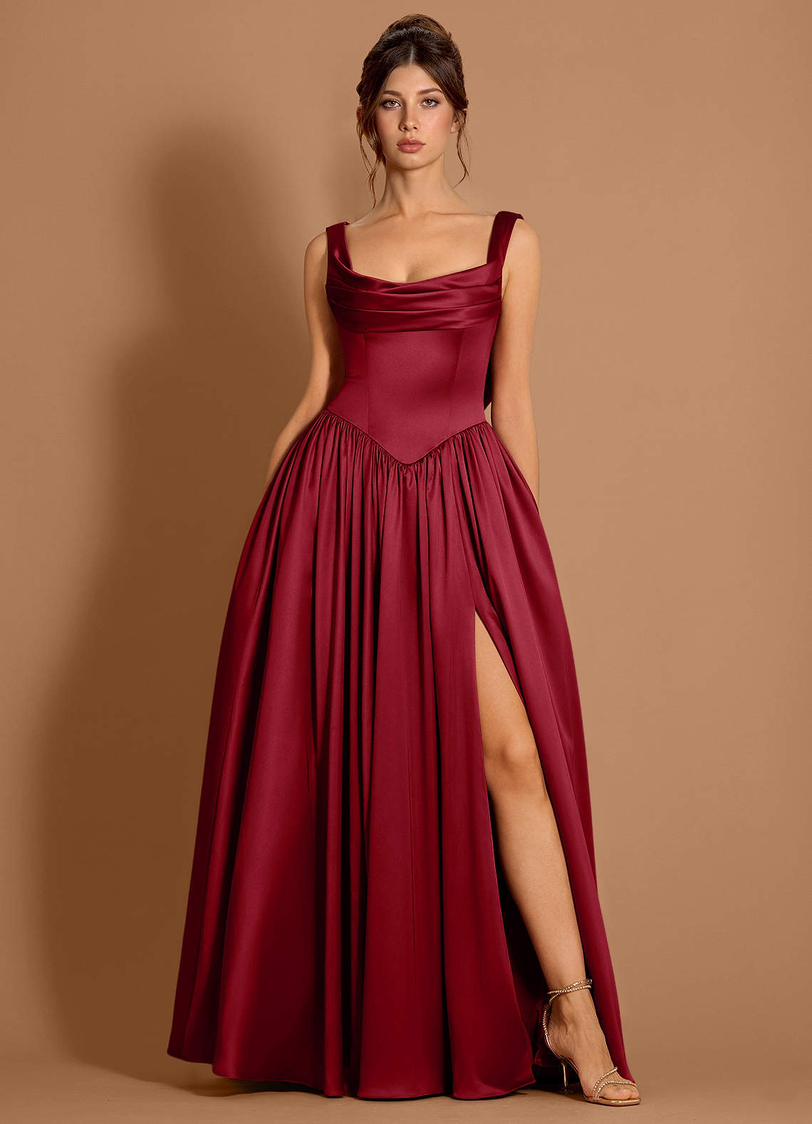 merlot formal dresses Cult Gaia - Zan Gown