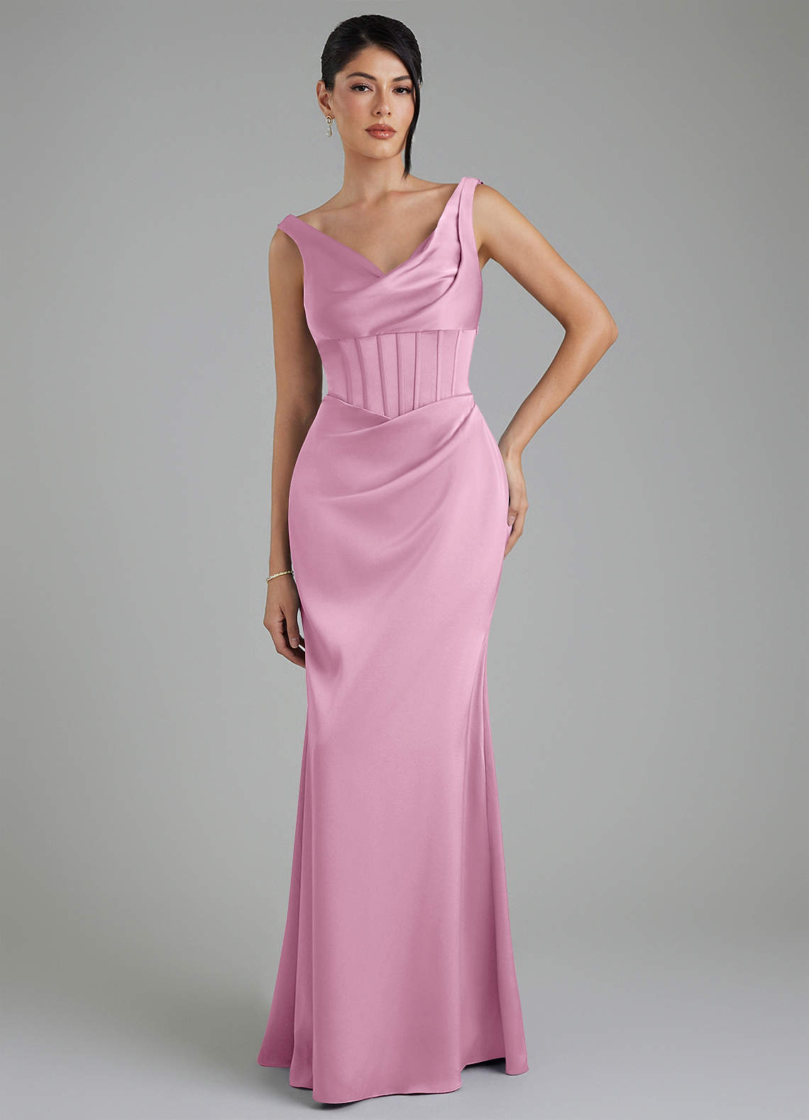 candy pink satin dress Candy Pink,Blushing Pink Prom Dresses - Long & Short Prom Gowns