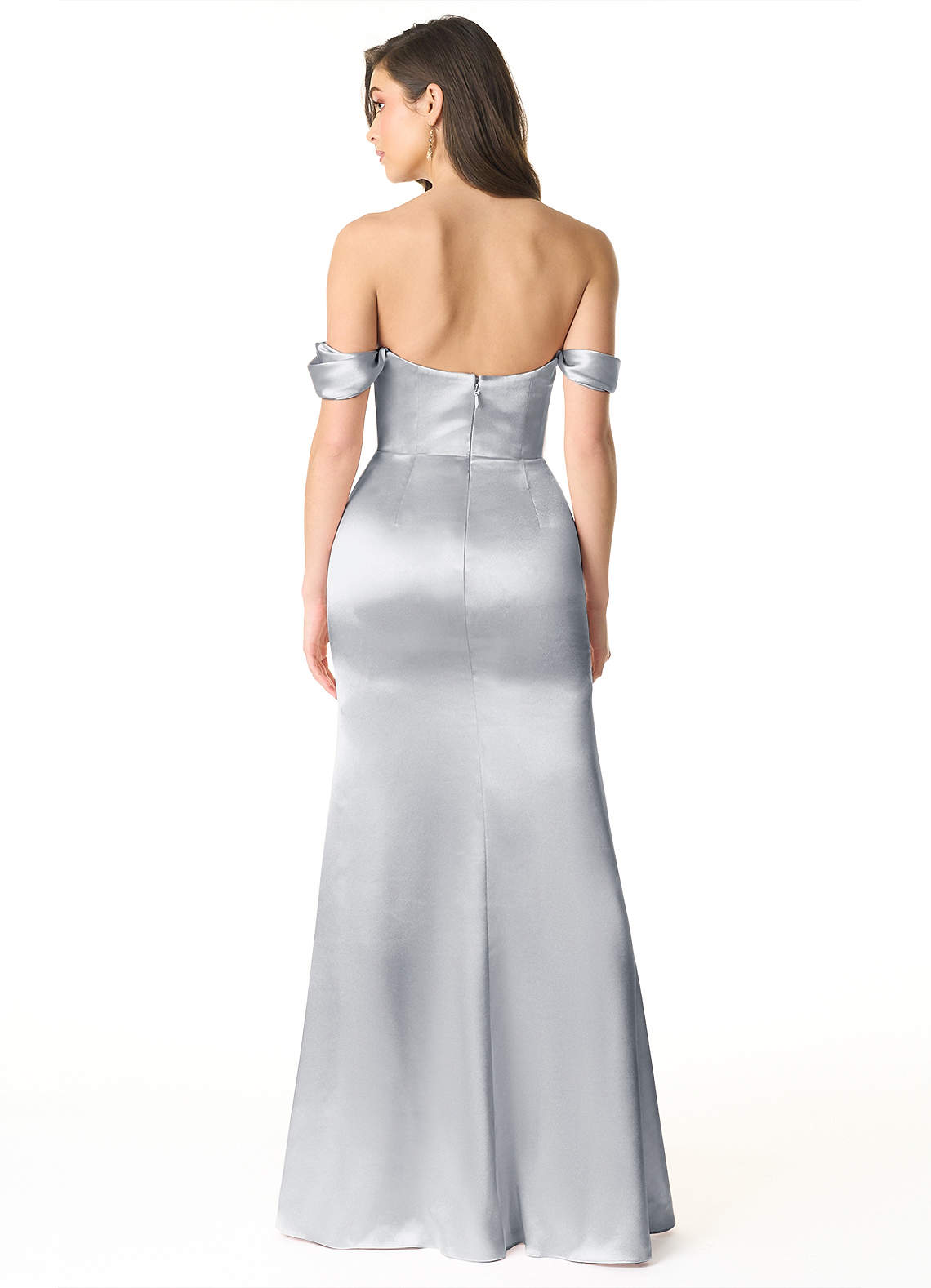 Silver Azazie Liv Bridesmaid Dresses | Azazie
