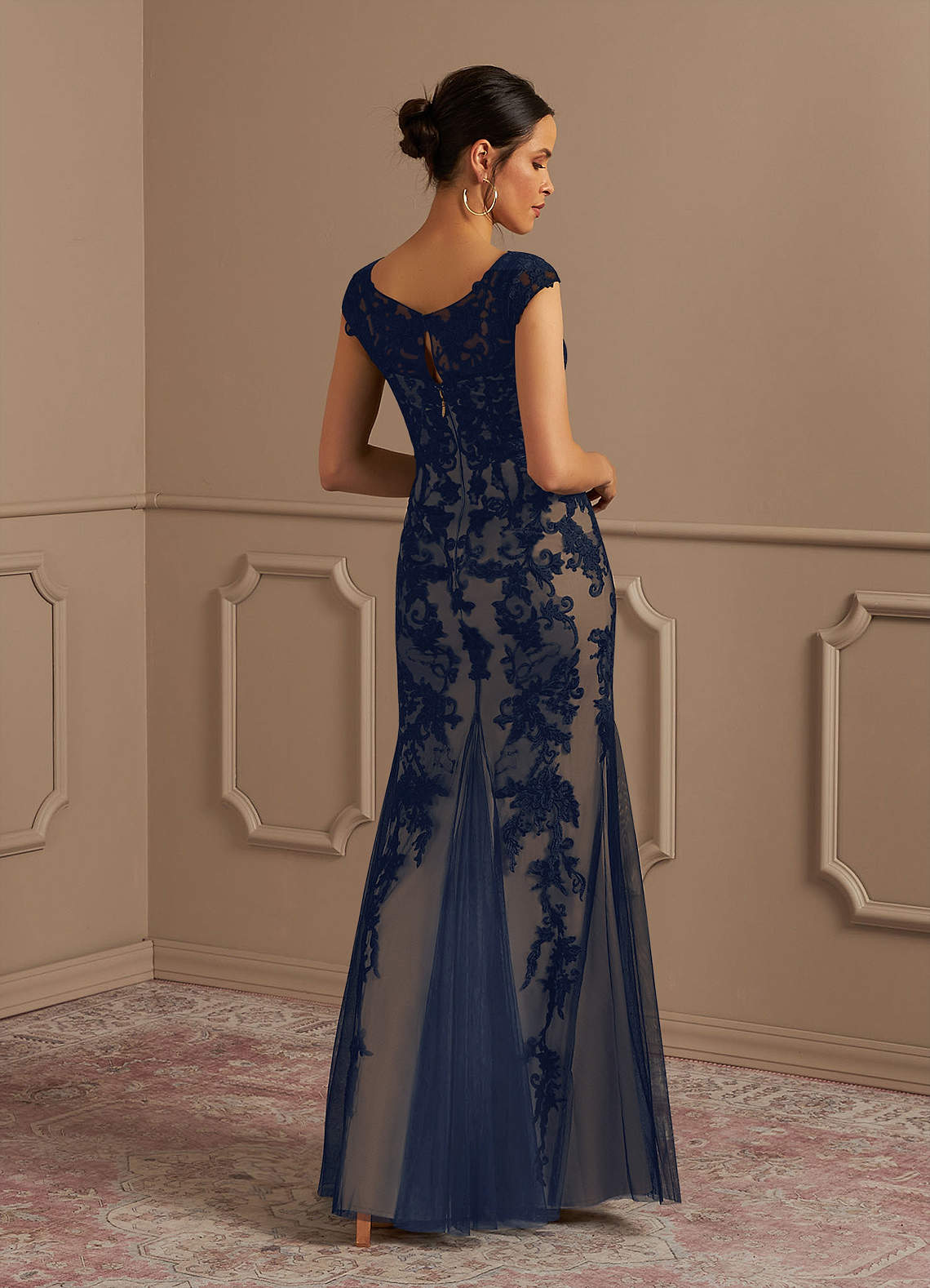 champagne and navy bridesmaid dresses Navy Blue & Champagne Corsage Wrist Bridesmaid – Rinlong Flower