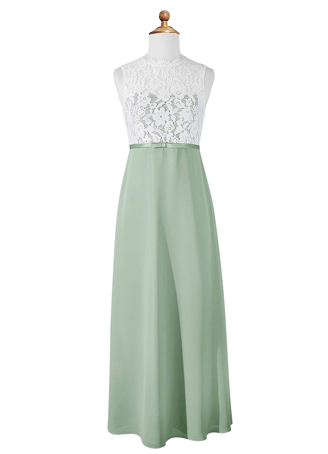 Azazie Rana Junior Bridesmaid Dress in Agave | Azazie