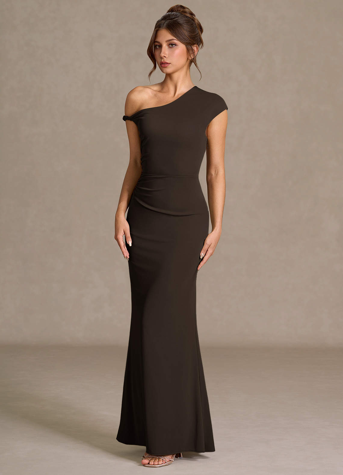 Heliora Chocolate Maxi Dress Ready to Ship | Azazie