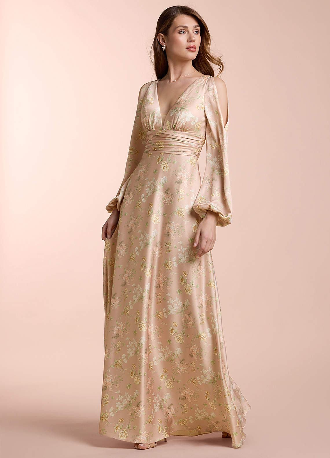 Madilyn Maxi Klänning Blush Garden Print image1