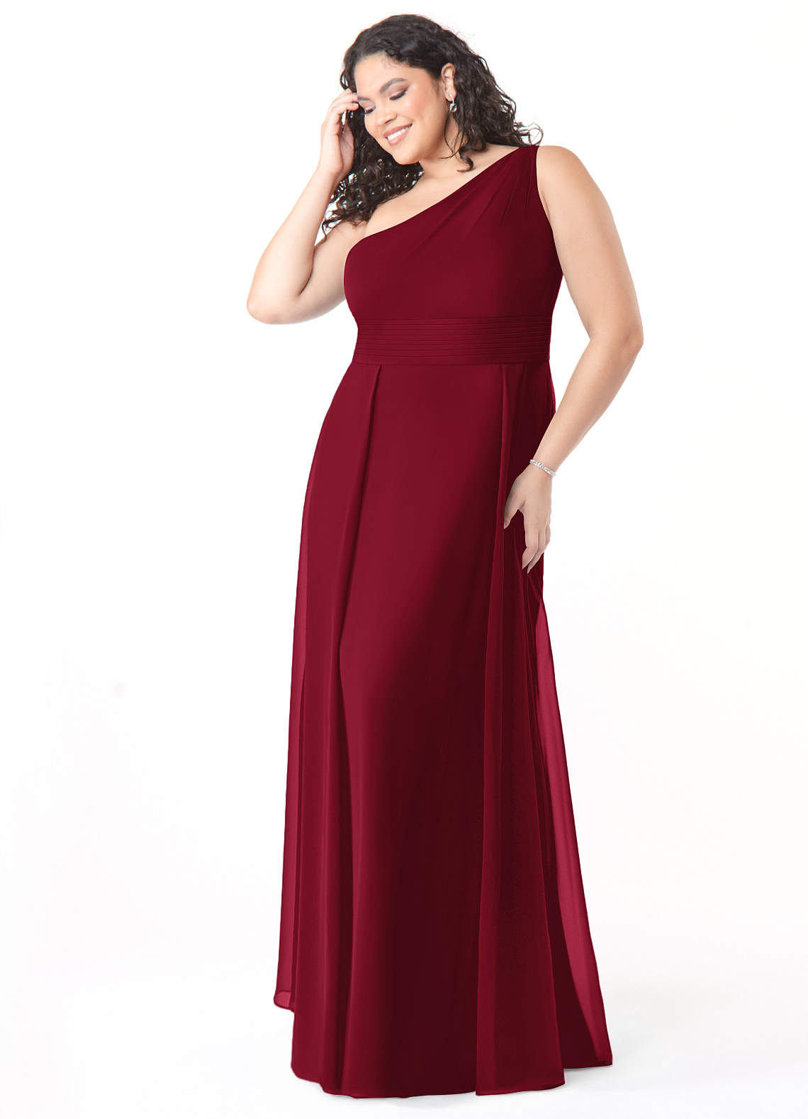 white christmas dresses A-Line Sweetheart Neckline Chiffon-Bridesmaid Dress Plus size, Cinnamon_Rose