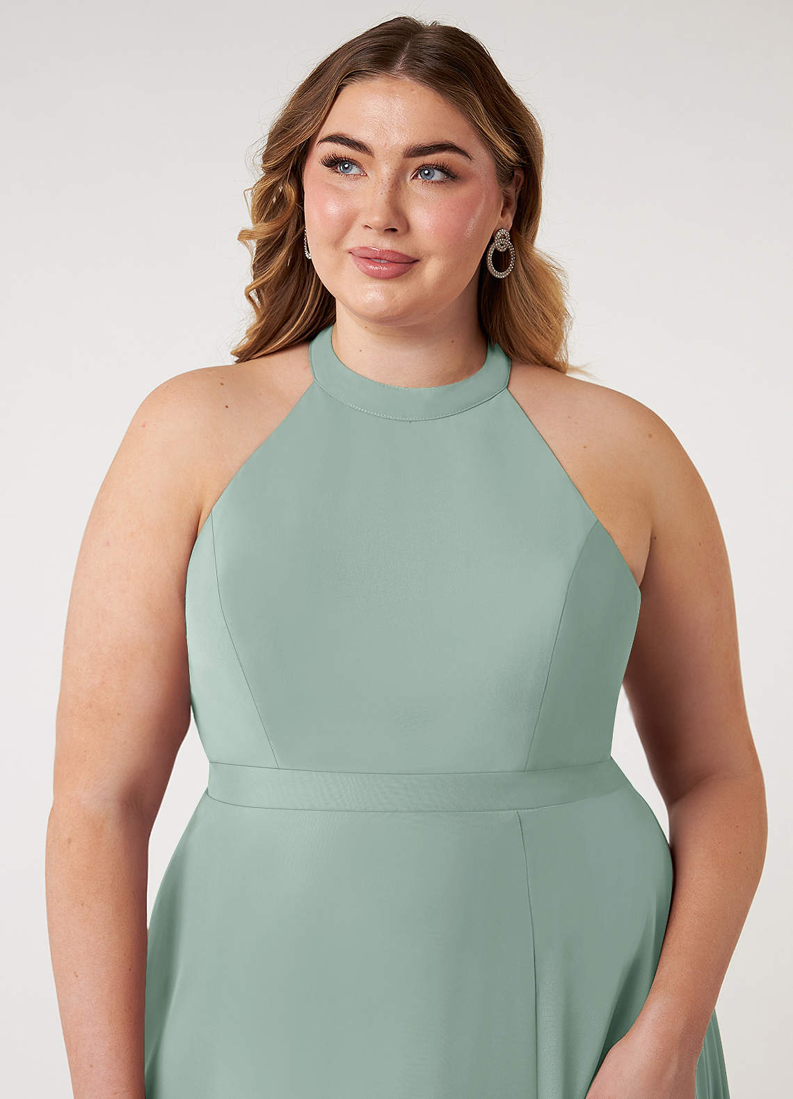 Azazie Clarice Agave Chiffon Bridesmaid Dresses | Azazie