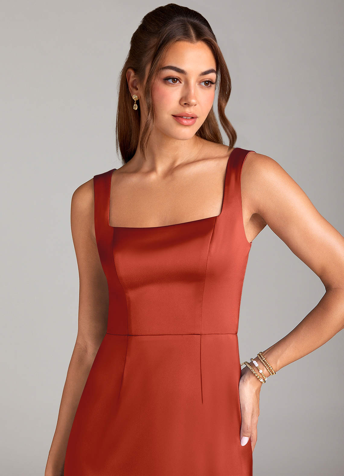 rust floral bridesmaid dress Rust Floral Bridesmaid Dresses