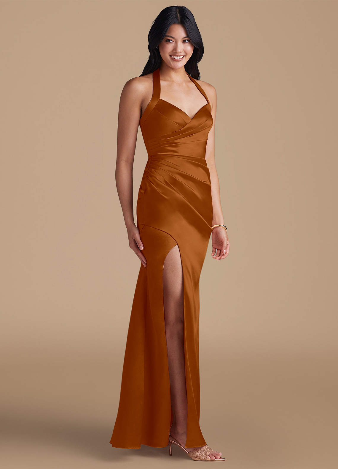 copper formal dresses Azazie Charlize