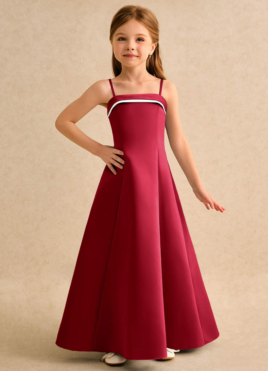 green emerald velvet dress Capped Sleeve Satin & Tulle Girls Dress with Braided Rhinestone Trim 8 / Silver