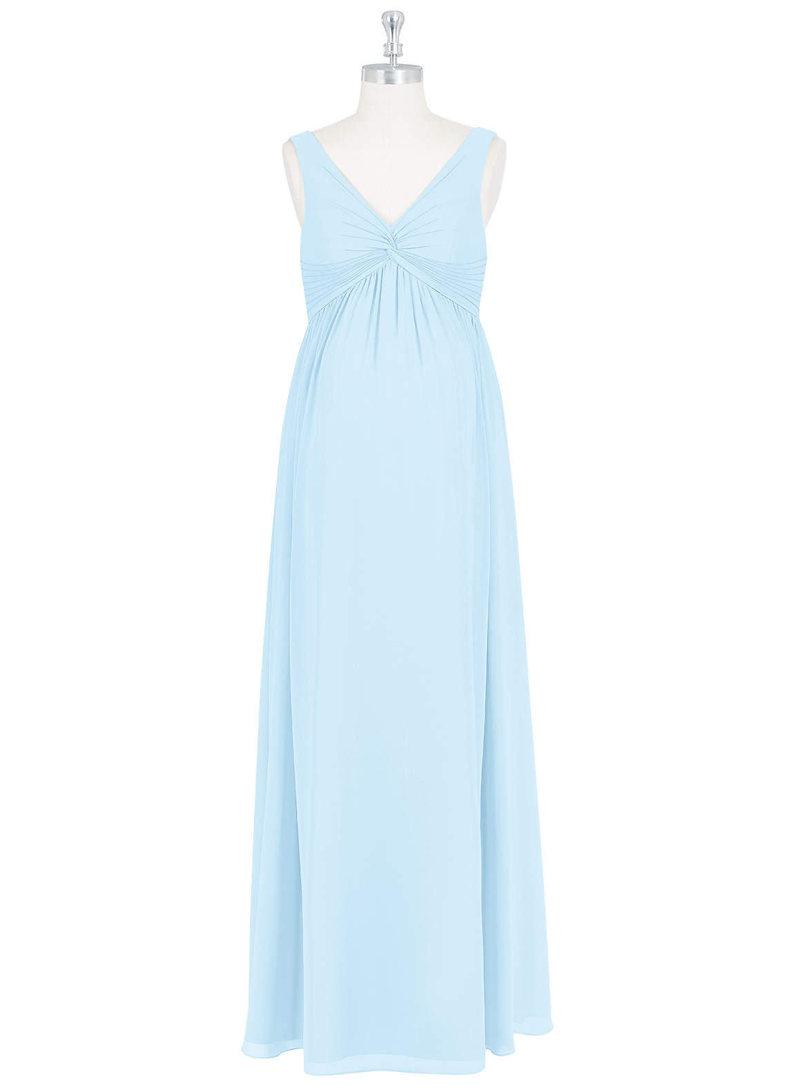 Azazie Yetta Sky Blue Maternity Bridesmaid Dresses Azazie