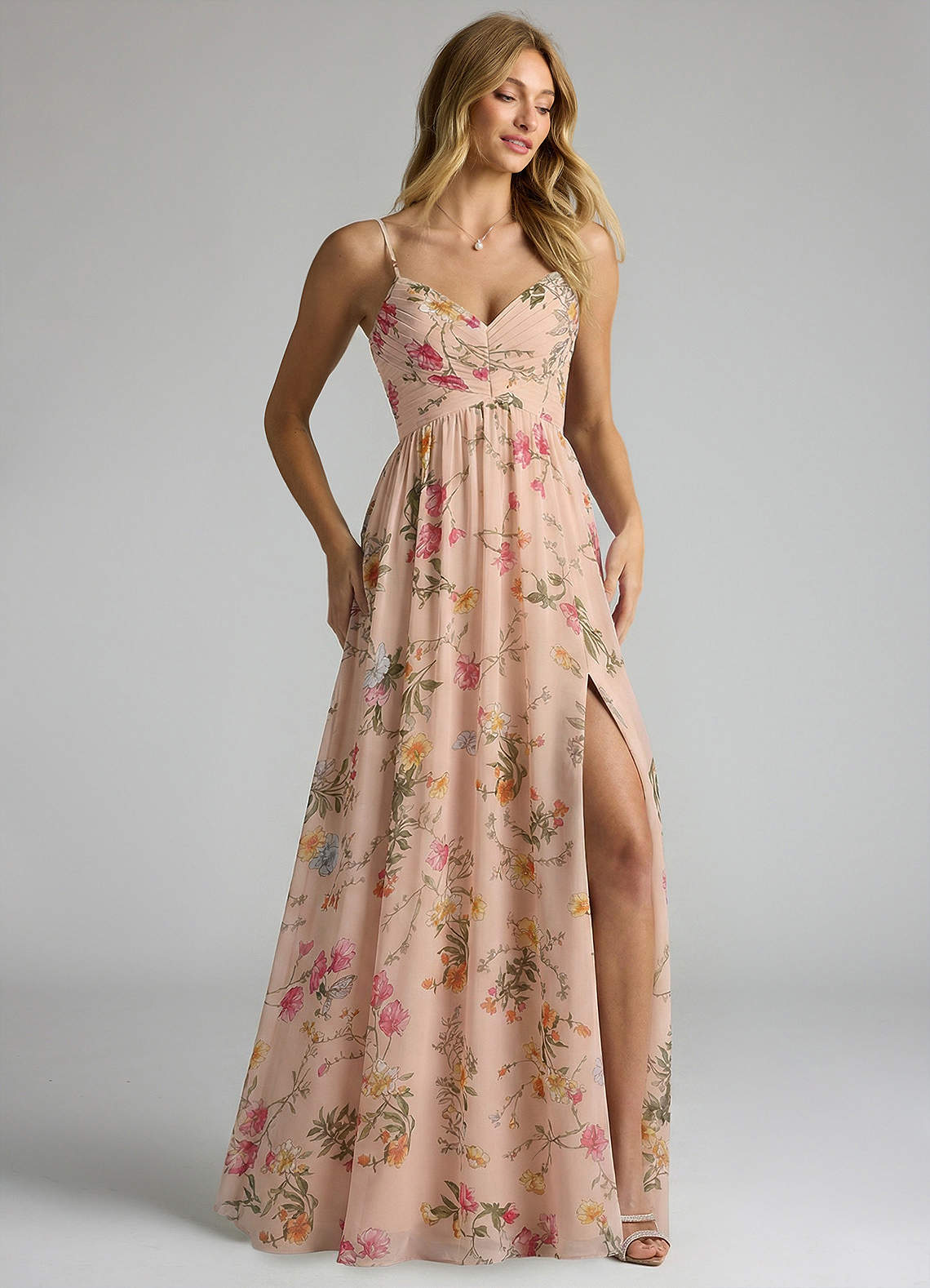 petal pink chiffon bridesmaid dresses Pink Bridesmaid Dresses