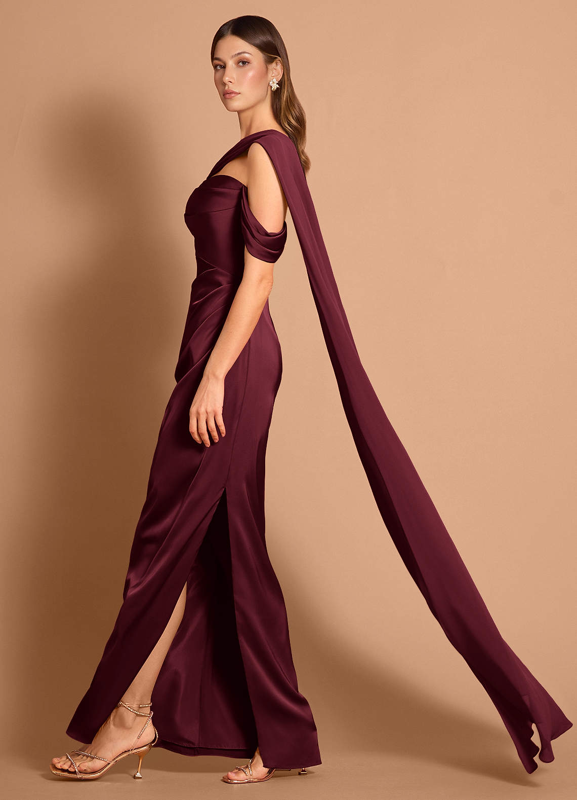 Meliora Wine Maxi Dress | Azazie