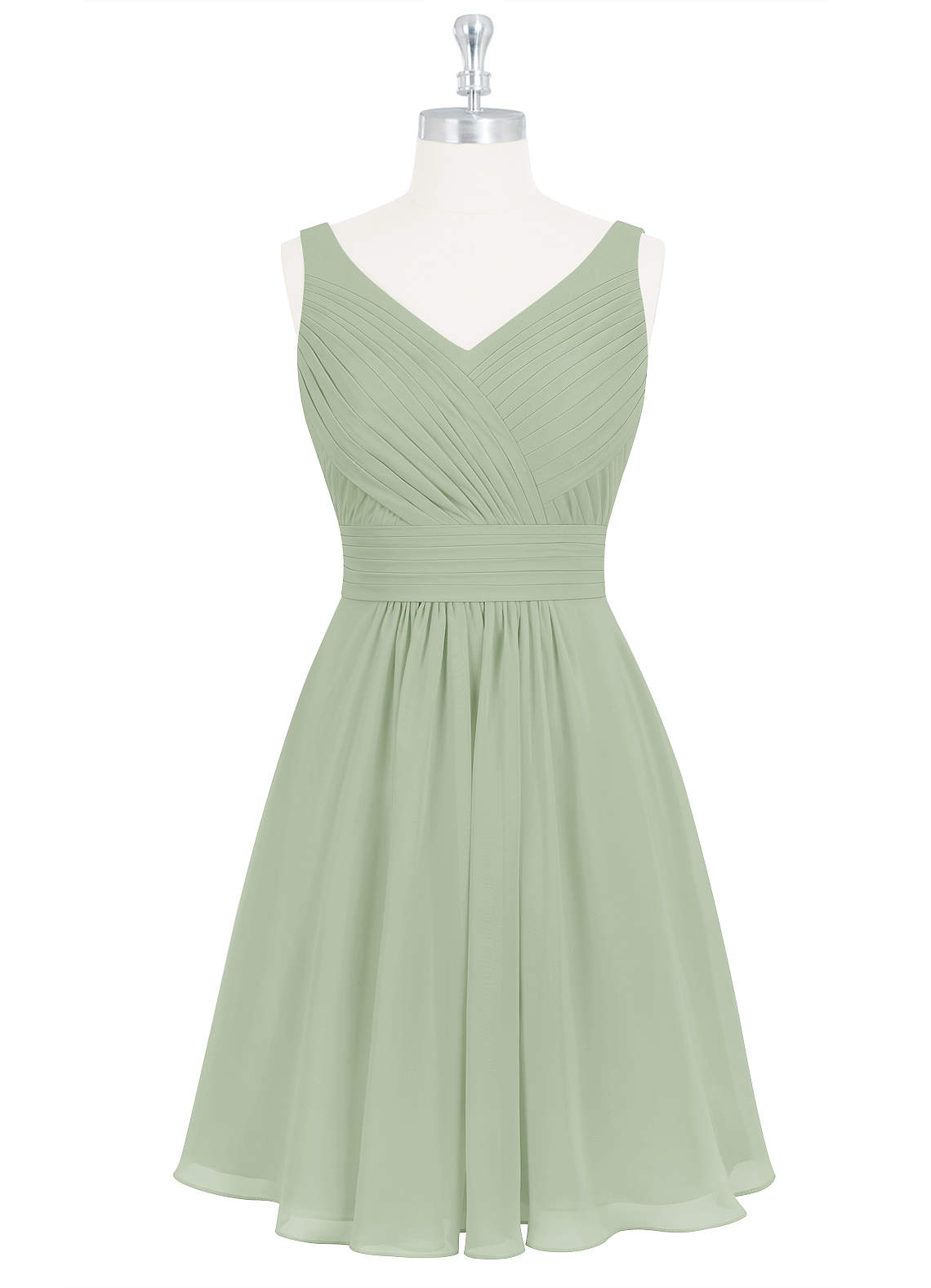 Azazie Grace Ready to Ship Dusty Sage Chiffon Bridesmaid Dresses | Azazie