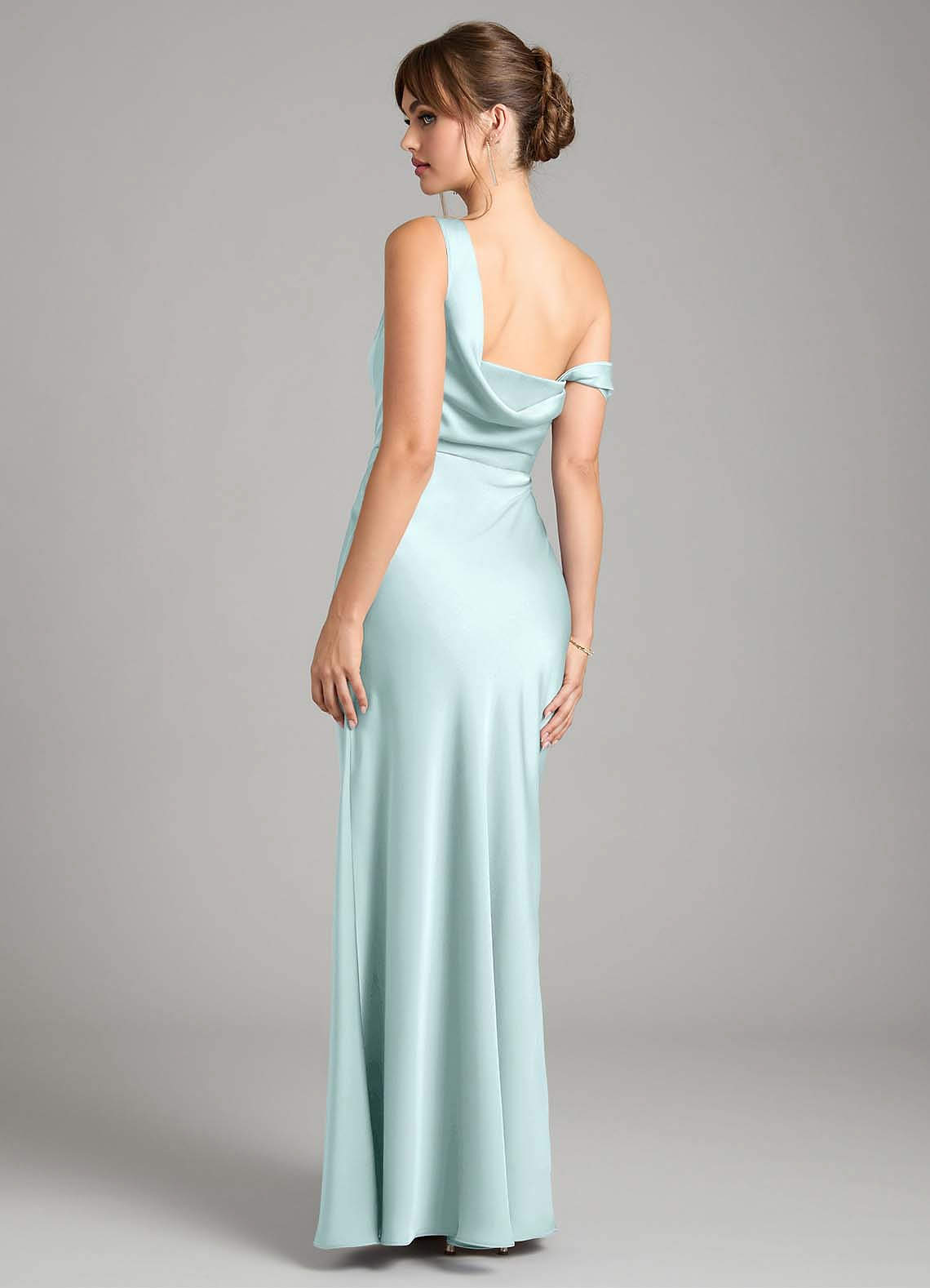 one shoulder convertible dress Azazie Madelyn