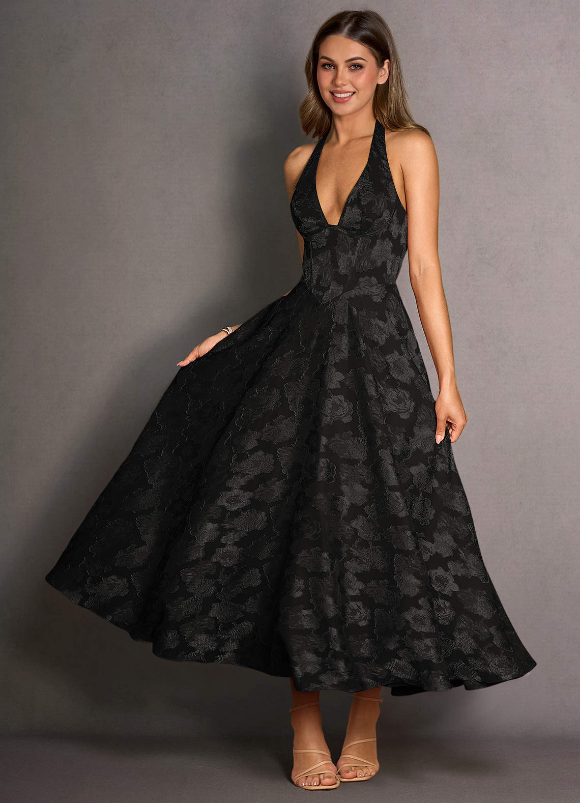 slim fit dress slacks Petal and Pup Women's Isabeau Midi Dress main image 0
