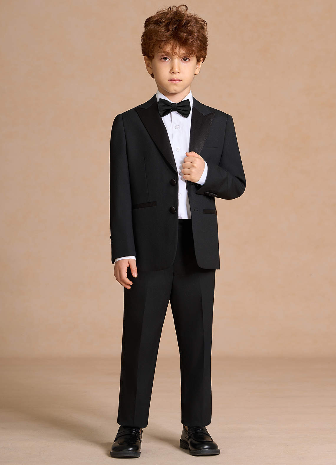front Michael Black Boys Peak Lapel Tuxedos