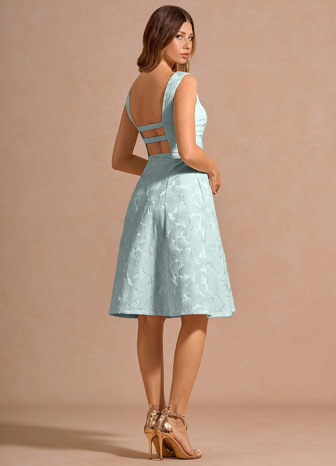 Amara French Blue Midi Dress | Azazie CA