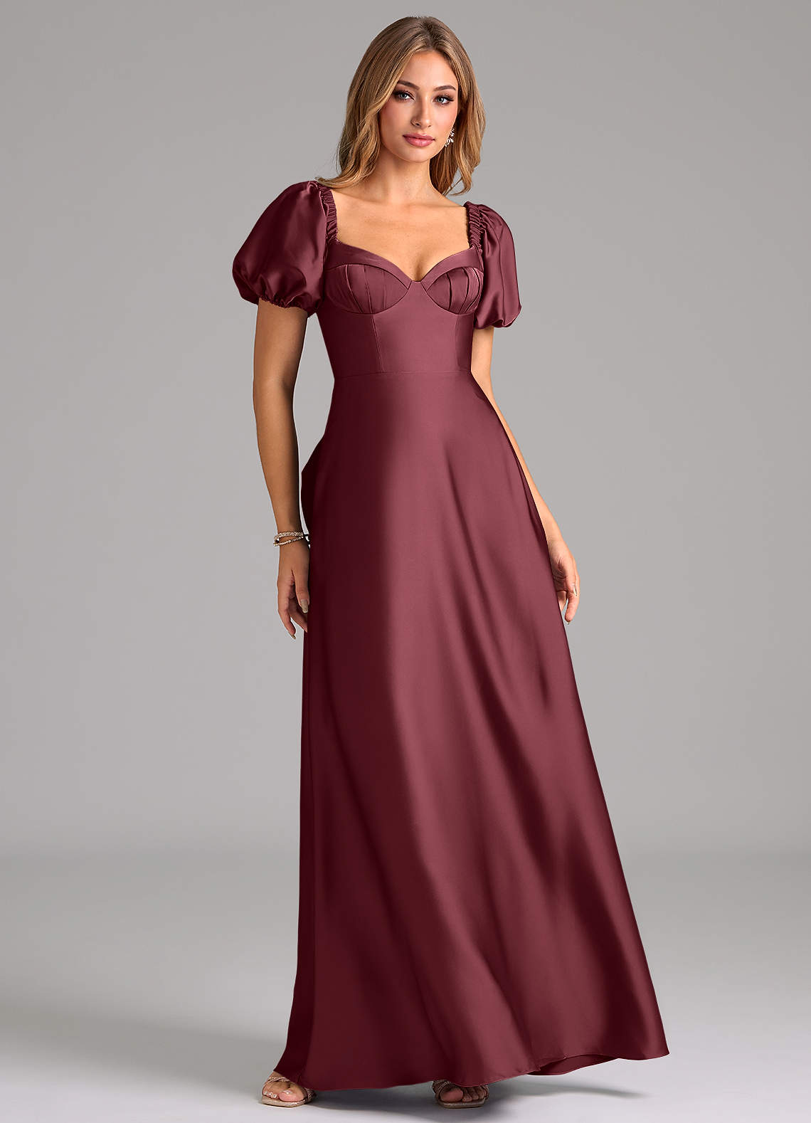 fatima burgundy crystal dress Miss Circle Women Fatima Burgundy Crystal Sleeveless Corset Mermaid Maxi  Dress