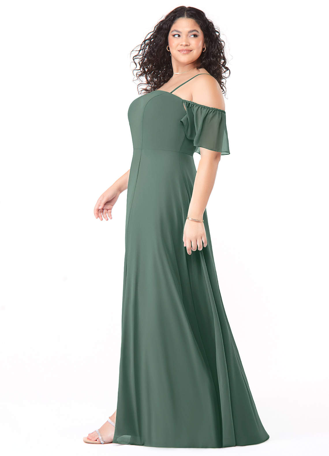 sea moss bridesmaid dresses Light Blue Chiffon Mixed Bridesmaid Dresses – Lisposa main image 1