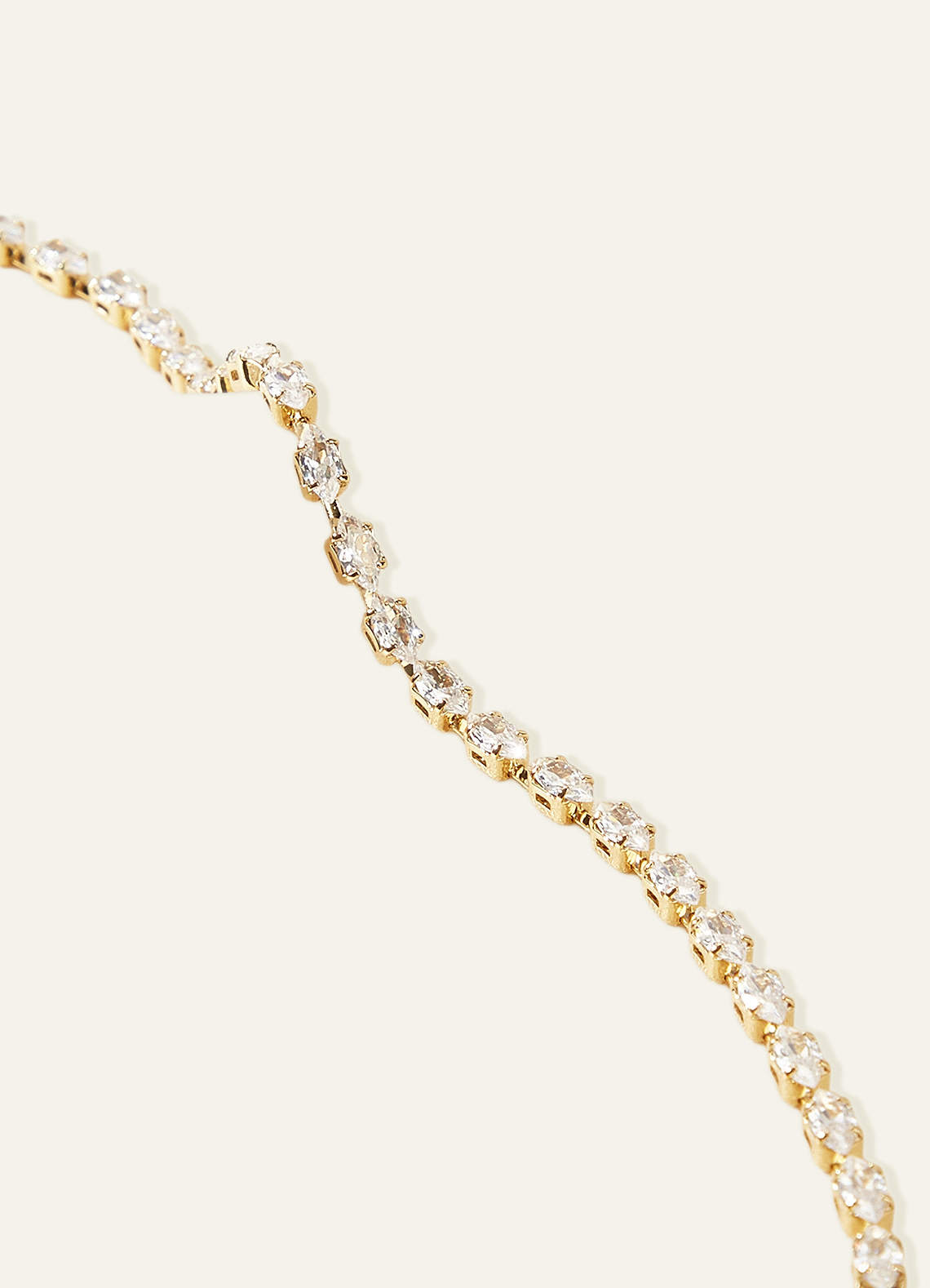 front Mini Marquise Crystal Tennis Bracelet