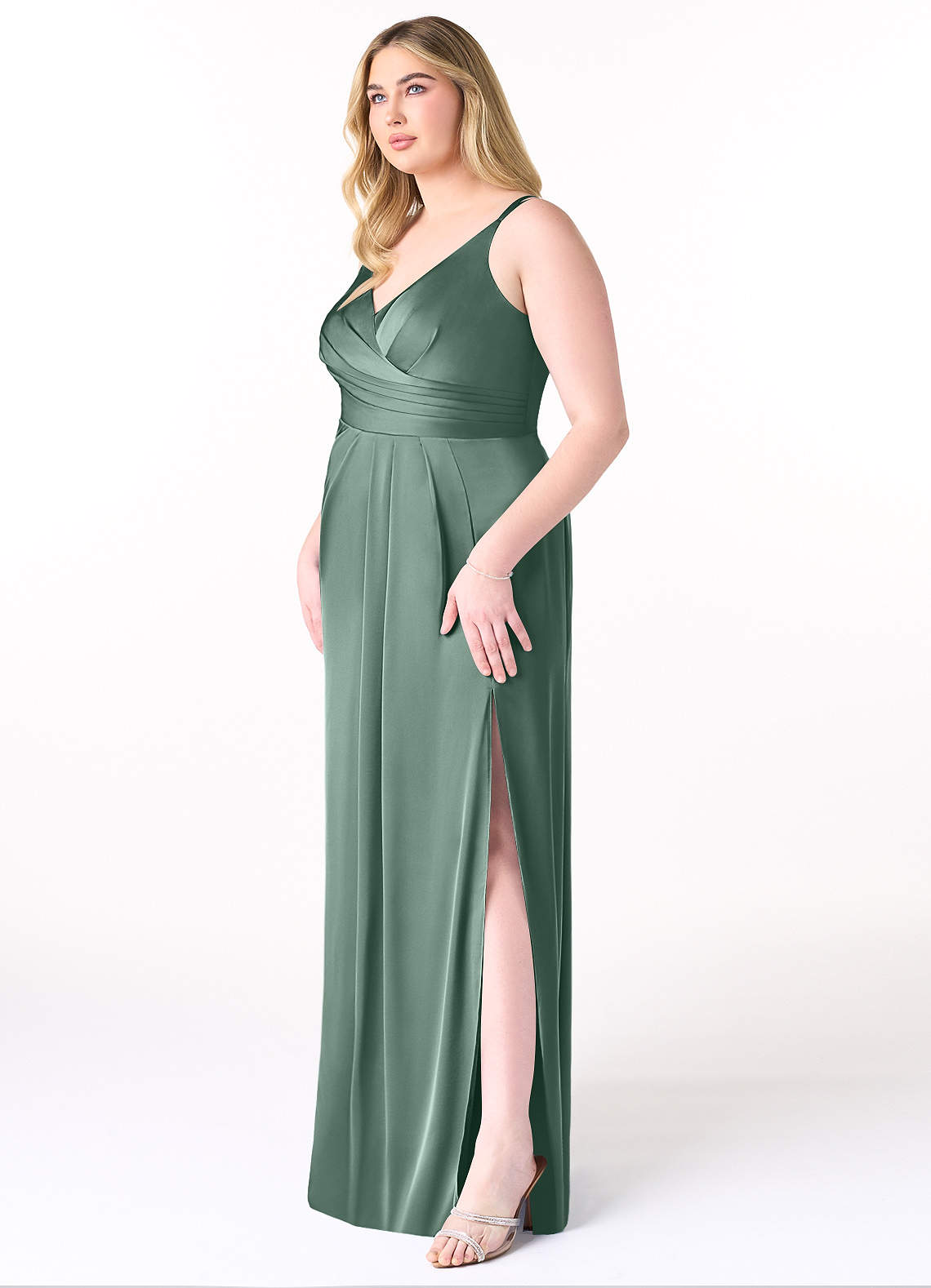 aqua green color bridesmaid dresses Azazie Ready to Ship Eucalyptus Stretch Satin Color:Lemon Yellow The ruched bodice gently RESHOOT-26 black and gold wedding