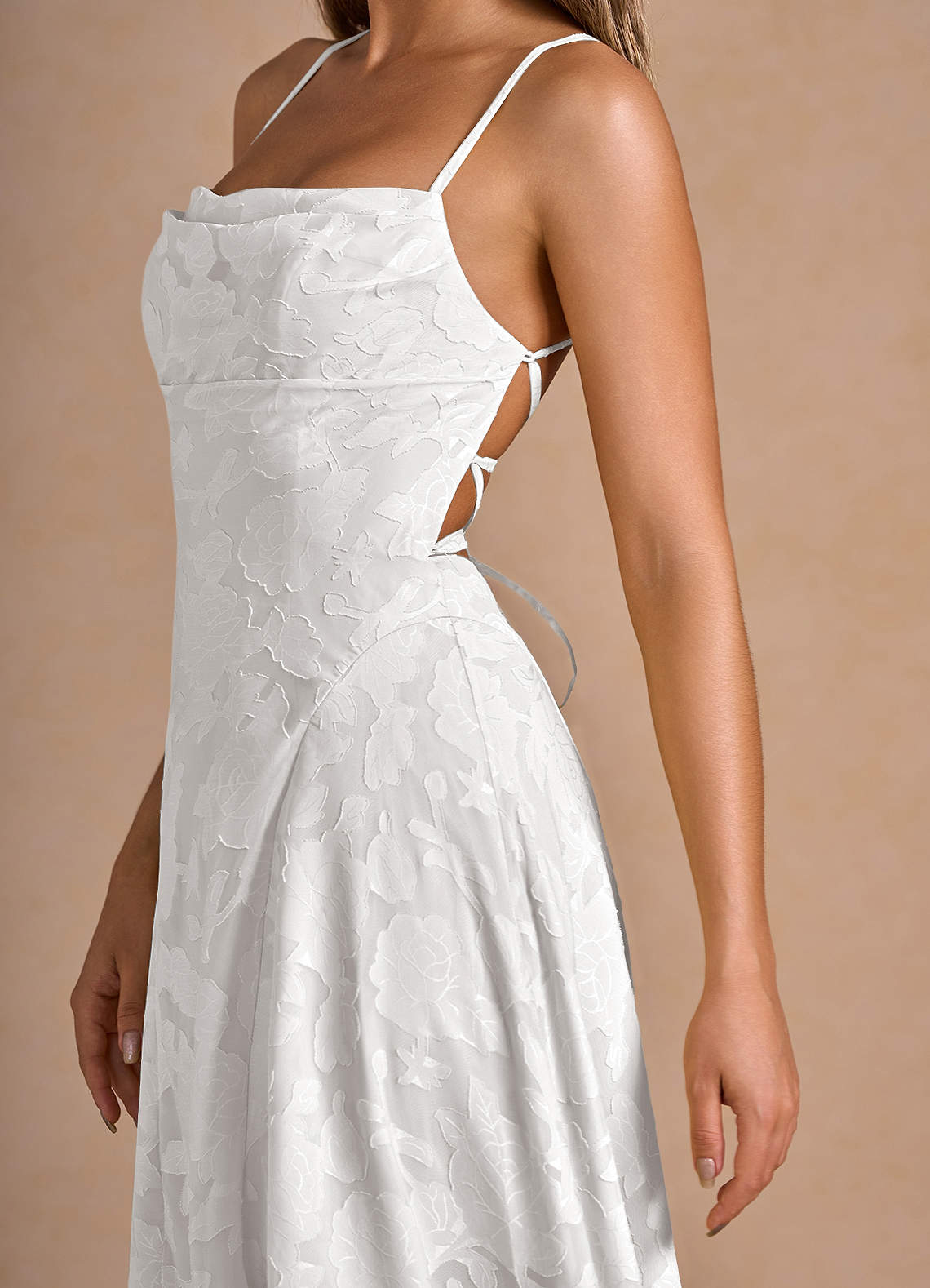 Irelia White Midi Dress image5