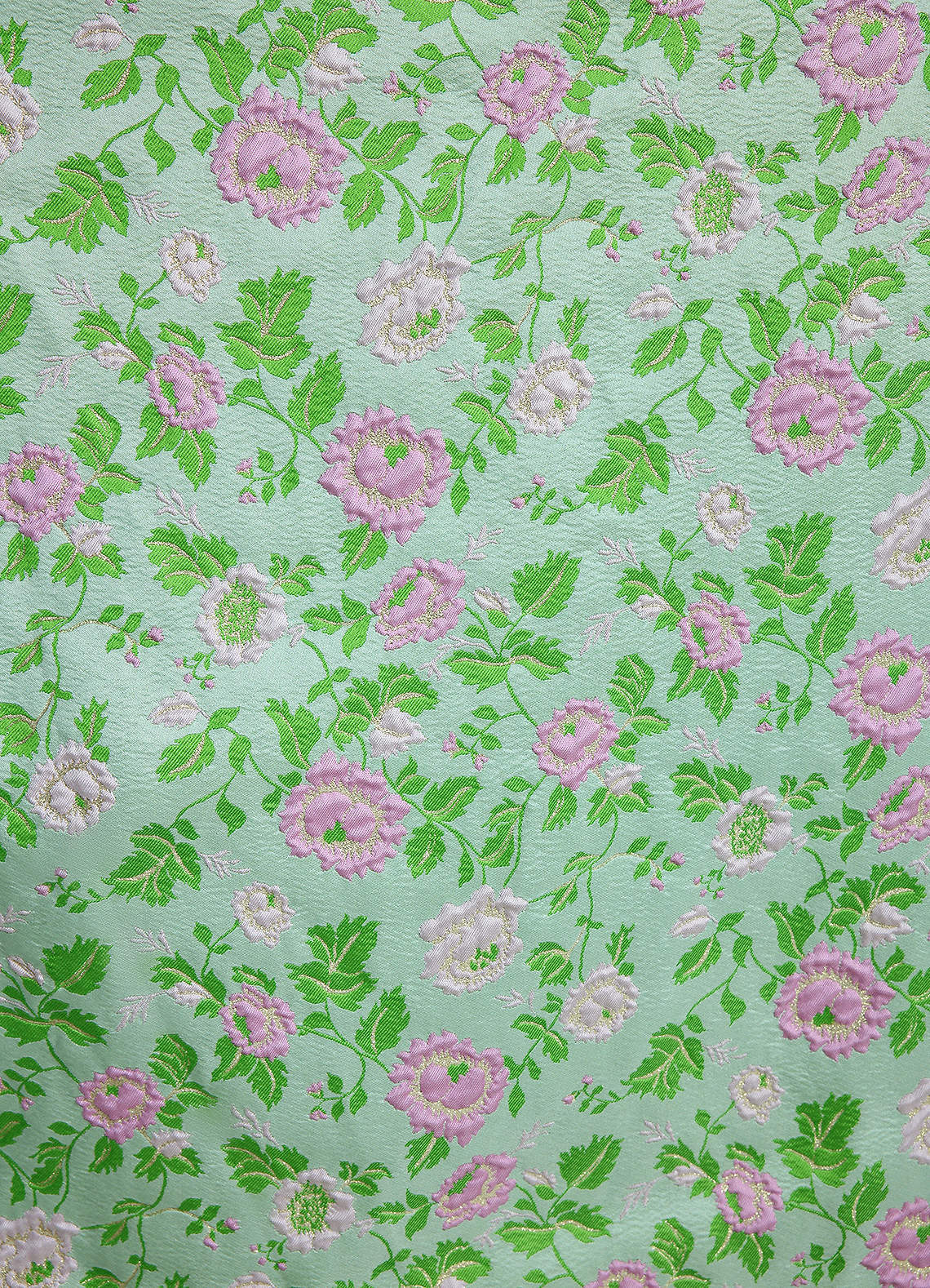 Azazie Ariyah Robes de demoiselle d'honneur Robe Trapèze en Brocart Corset Mauve Menthe image3