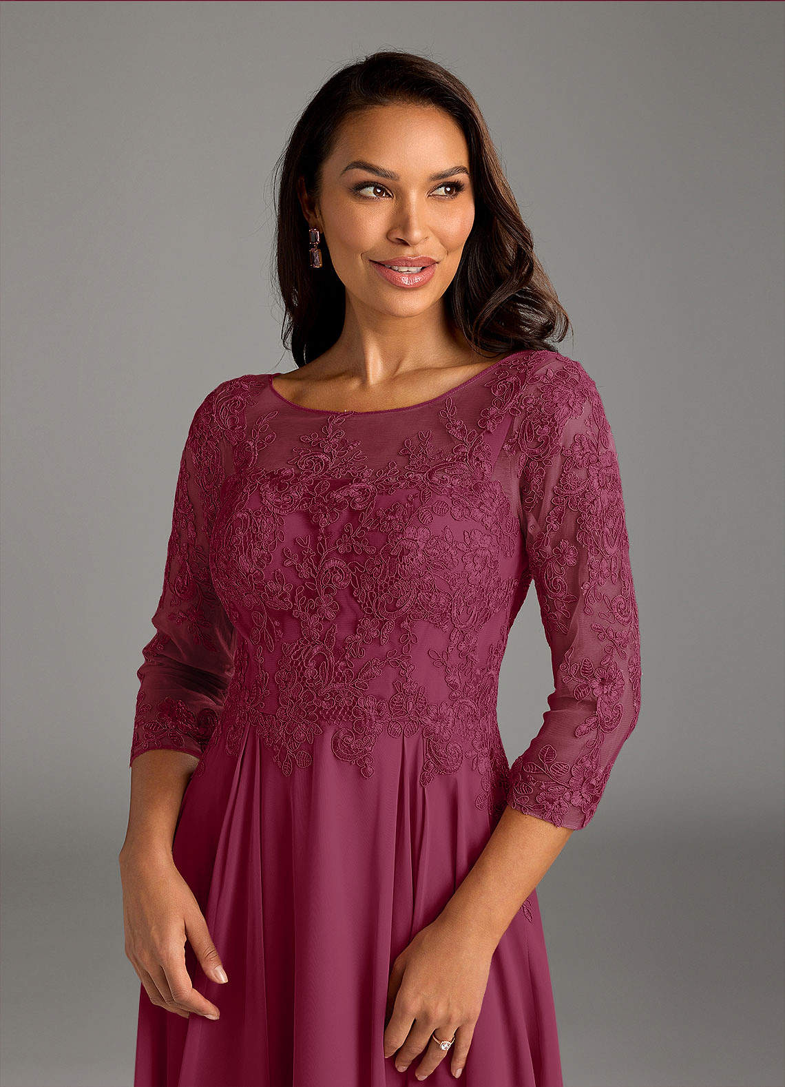 chinese dress ladies Mulberry Silk Dress Stitching Lace Stand Collar Short Sleeve Mid Leng –  Dresslittly