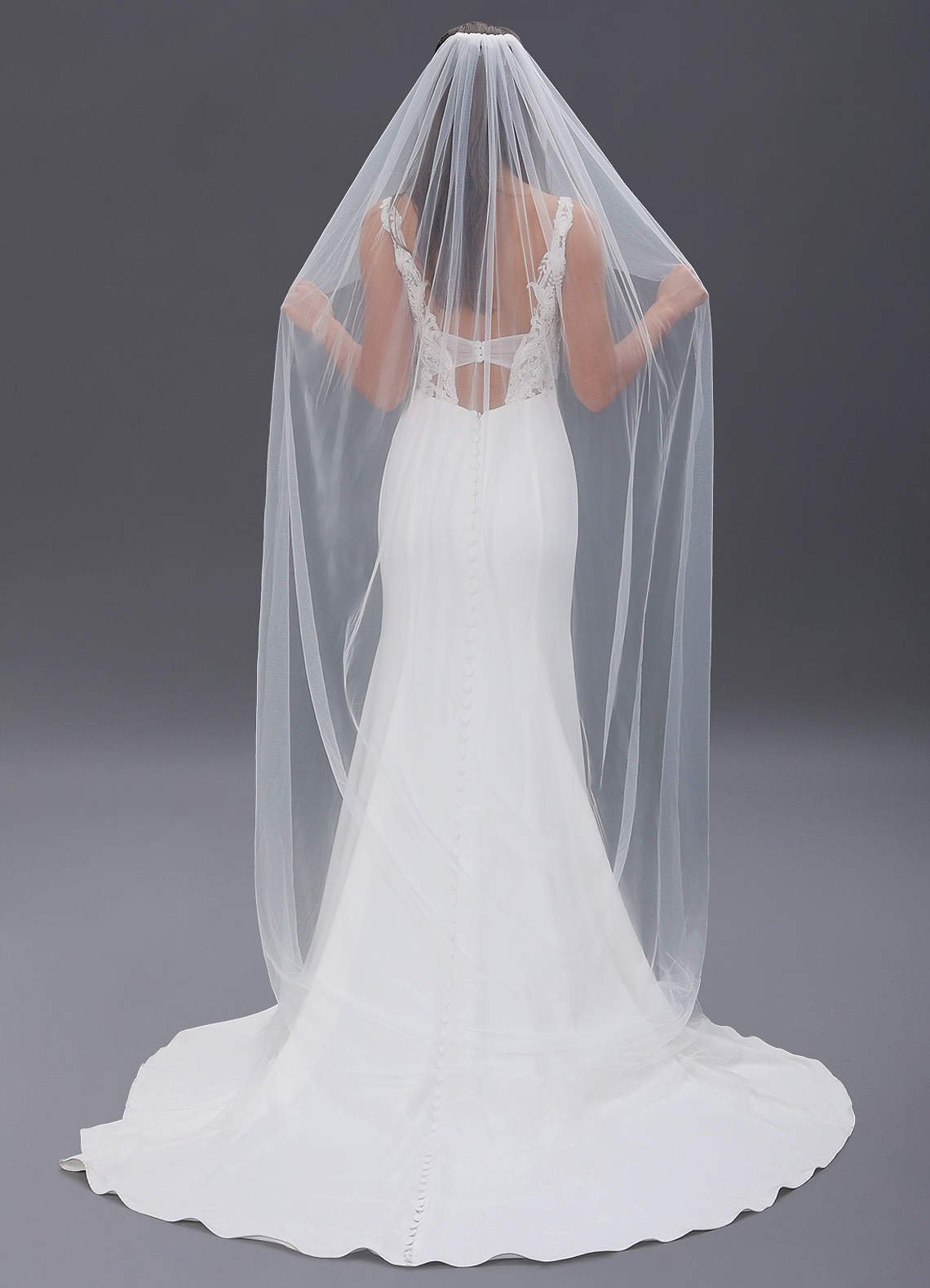 front Talia Chapel Length Veil