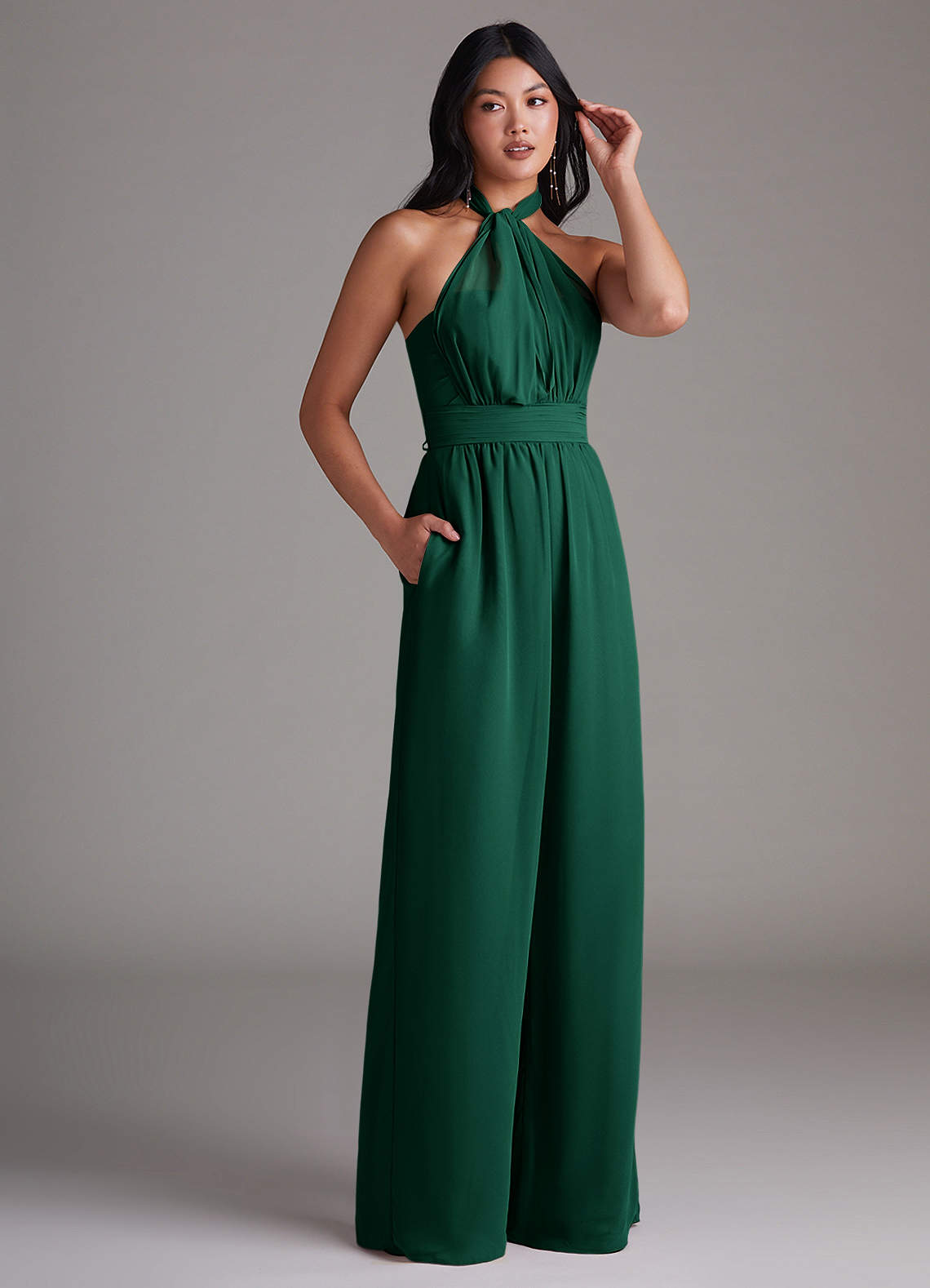 Azazie Lamara Emerald Chiffon Bridesmaid Dresses | Azazie CA Azazie Lamara Emerald Chiffon Bridesmaid Dresses | Azazie CA