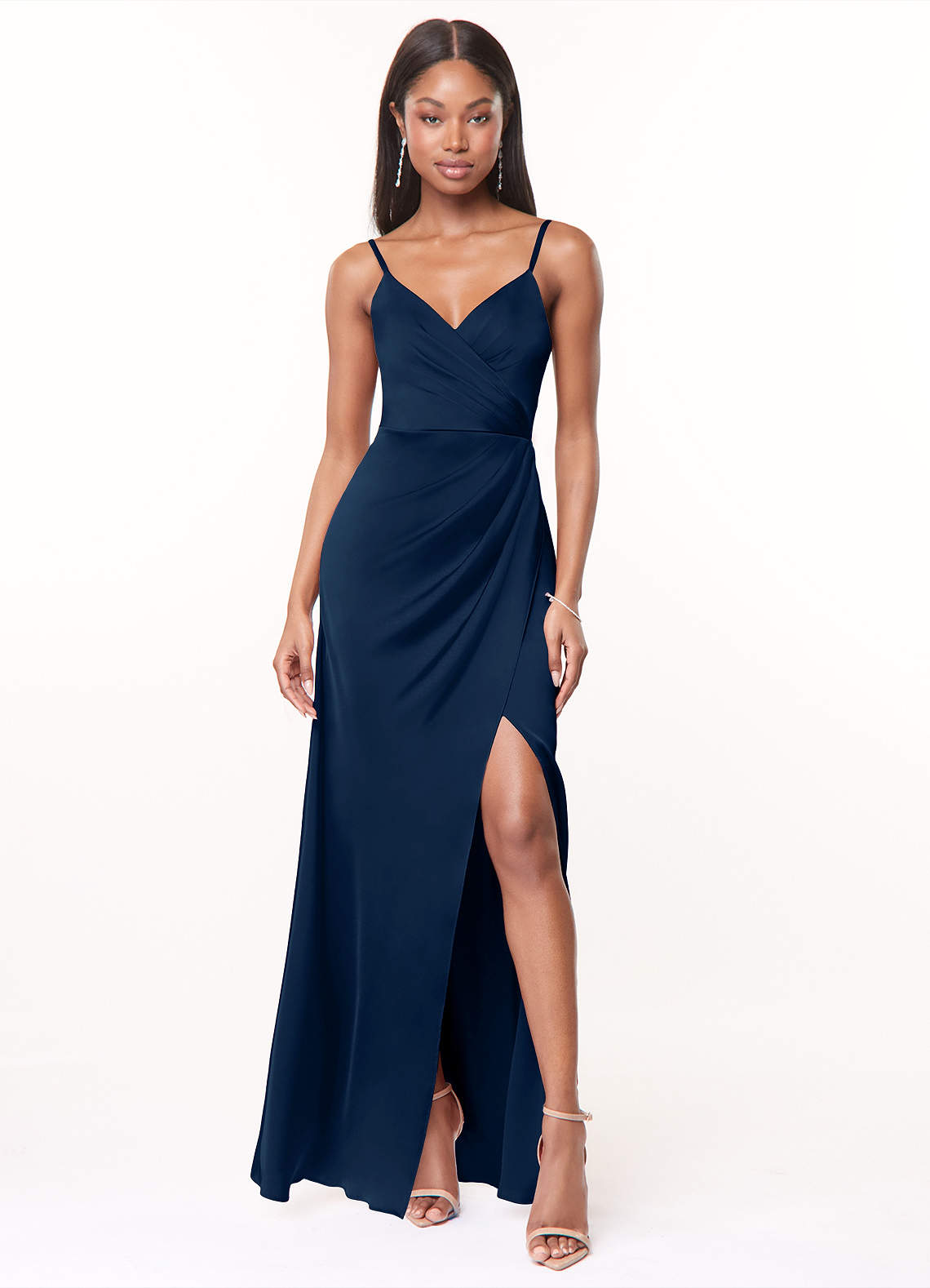 Robe Cocktail Robe Mariage Bleu Nuit Robe Témoin Robe Marine Pour