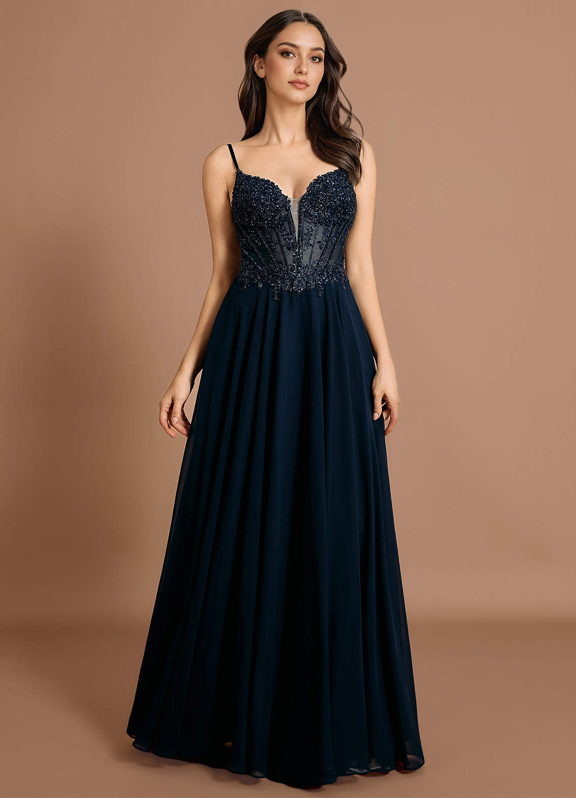 suknia Marynarka Wojenna Maxi Kiraelle image1