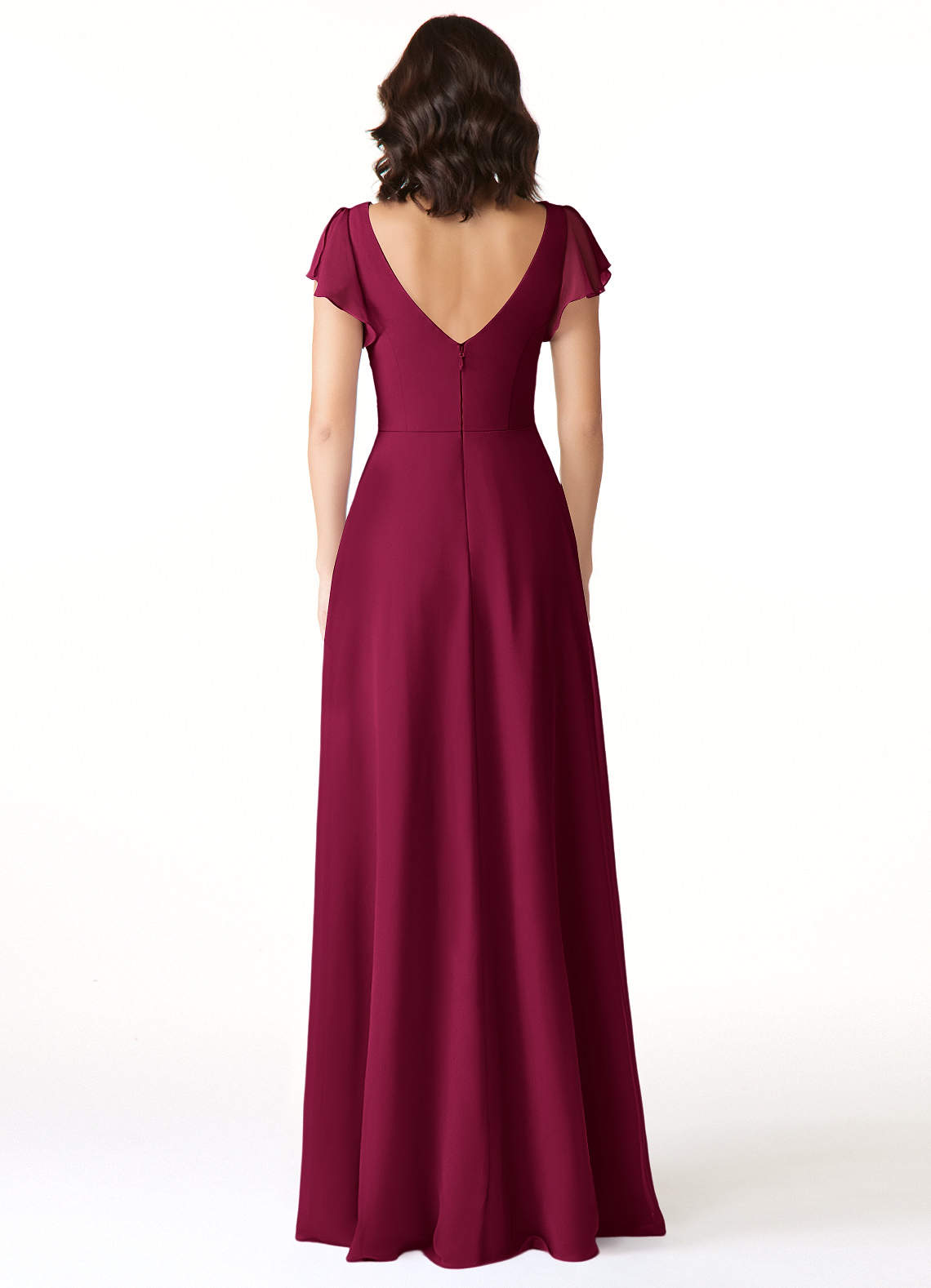 azazie burgundy bridesmaid dresses Plus Size A-Line V-Neck Floor-Length Chiffon Color:Ivory Navy Grass a pleated bodice that velvet mini dress Hoodie Dress with Flounce