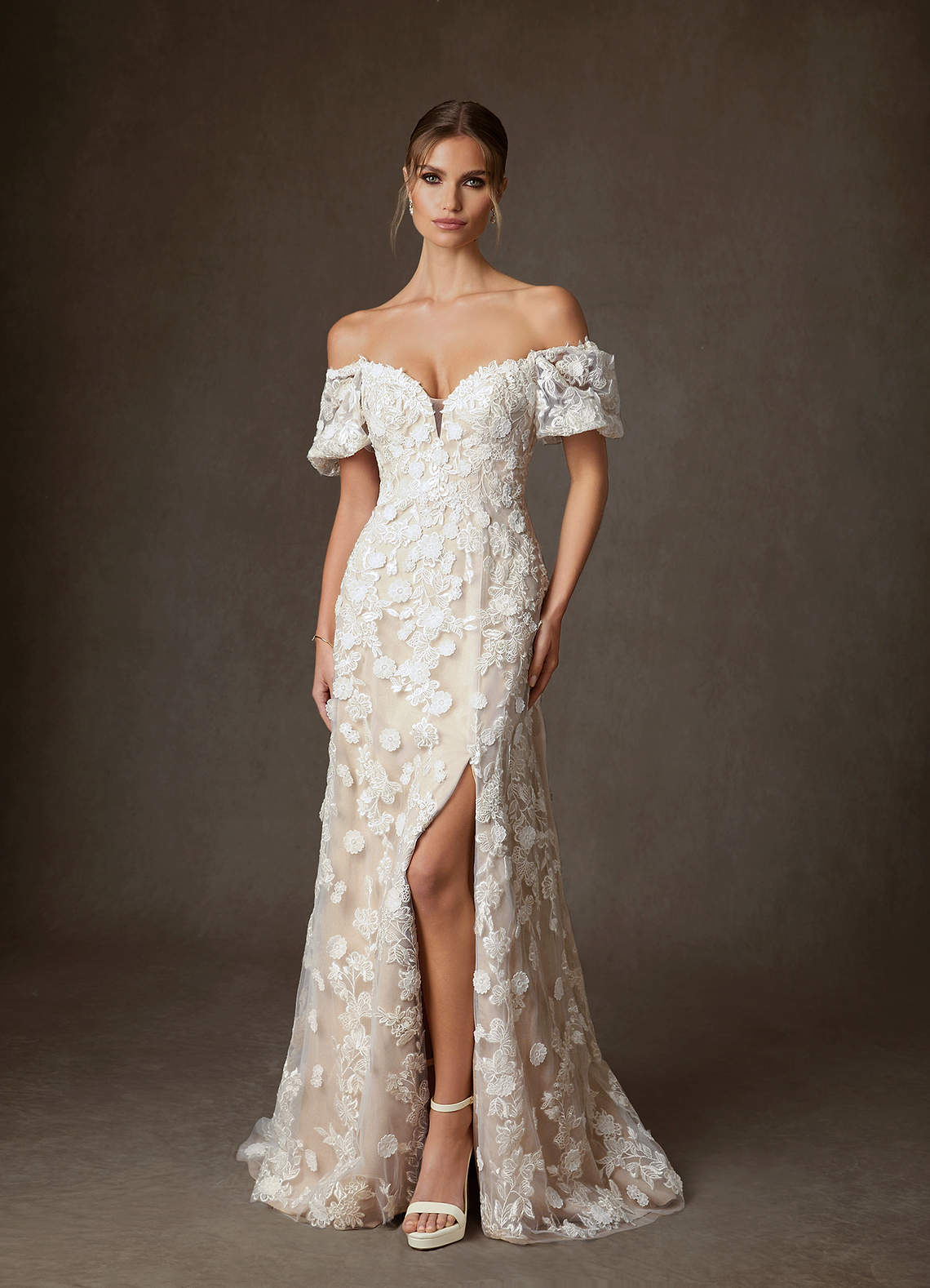 Azazie Vivienne Diamond White Nude A-Line Sweetheart Lace Dress | Azazie Azazie Vivienne Diamond White Nude A-Line Sweetheart Lace Dress | Azazie