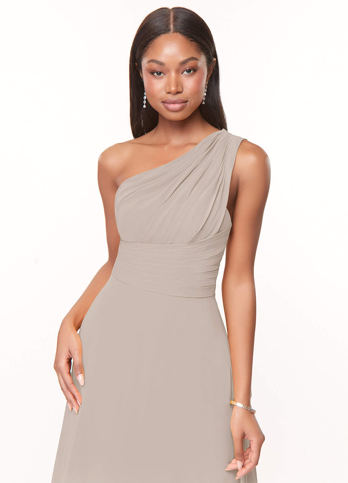 carlyna bridesmaid dresses Navy Chiffon Bridesmaid Dress A-Line Floor-Length