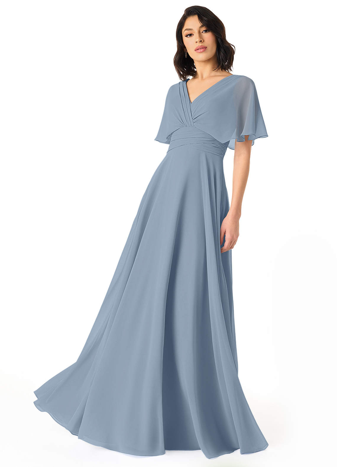 Dusty Blue Pamela Try-on Dress Sample Dress Bridesmaid Dresses | Azazie