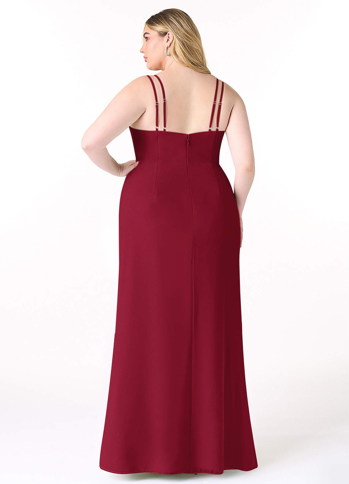 plus size burgundy prom dresses Burgundy Off The Purple Long Sleeve Prom Dresses 2021