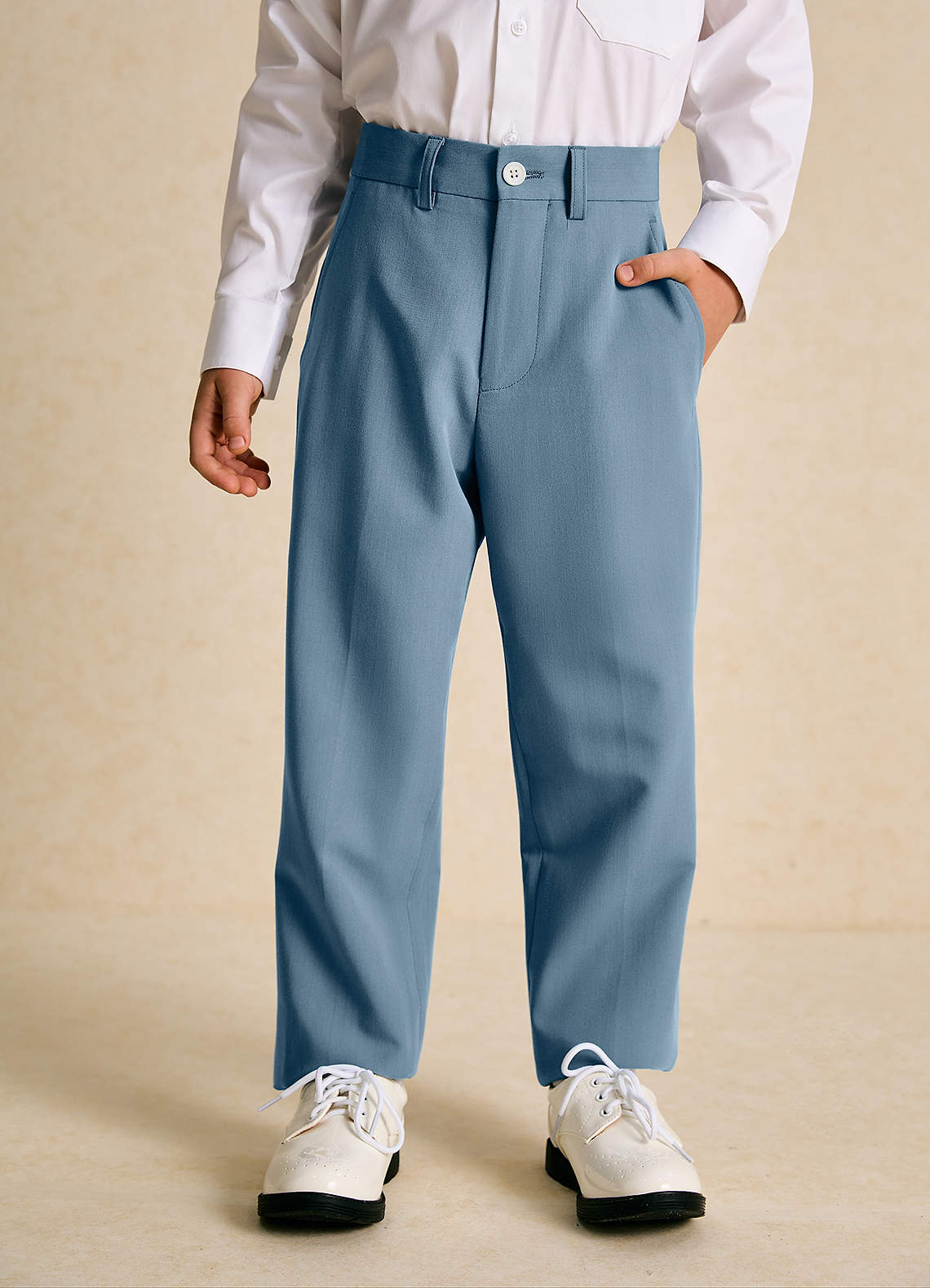 front Oliver Boys Light Blue 3-Piece Suit